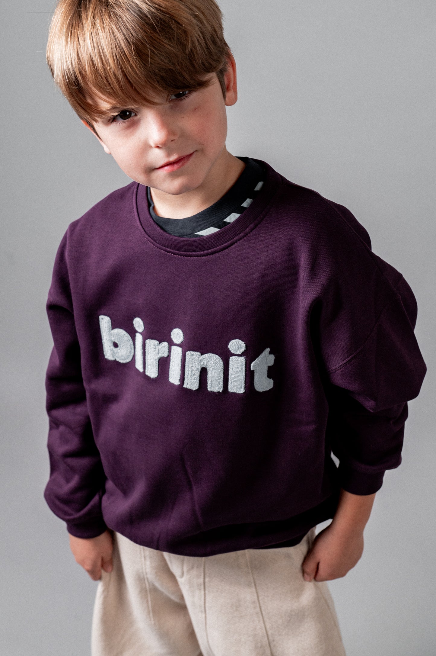Sudadera Birinit violet niño