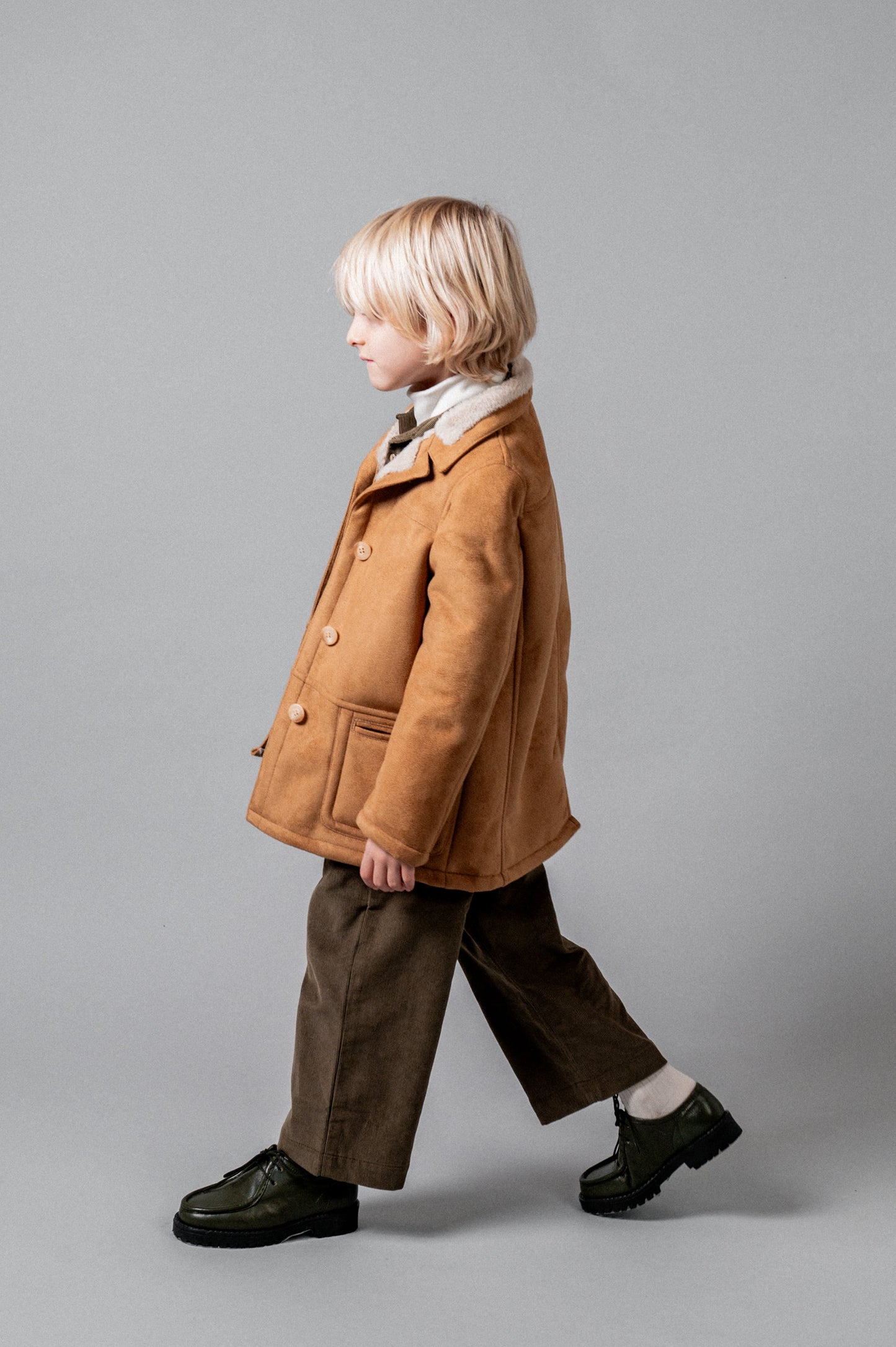 Pantalón largo pana khaki niño
