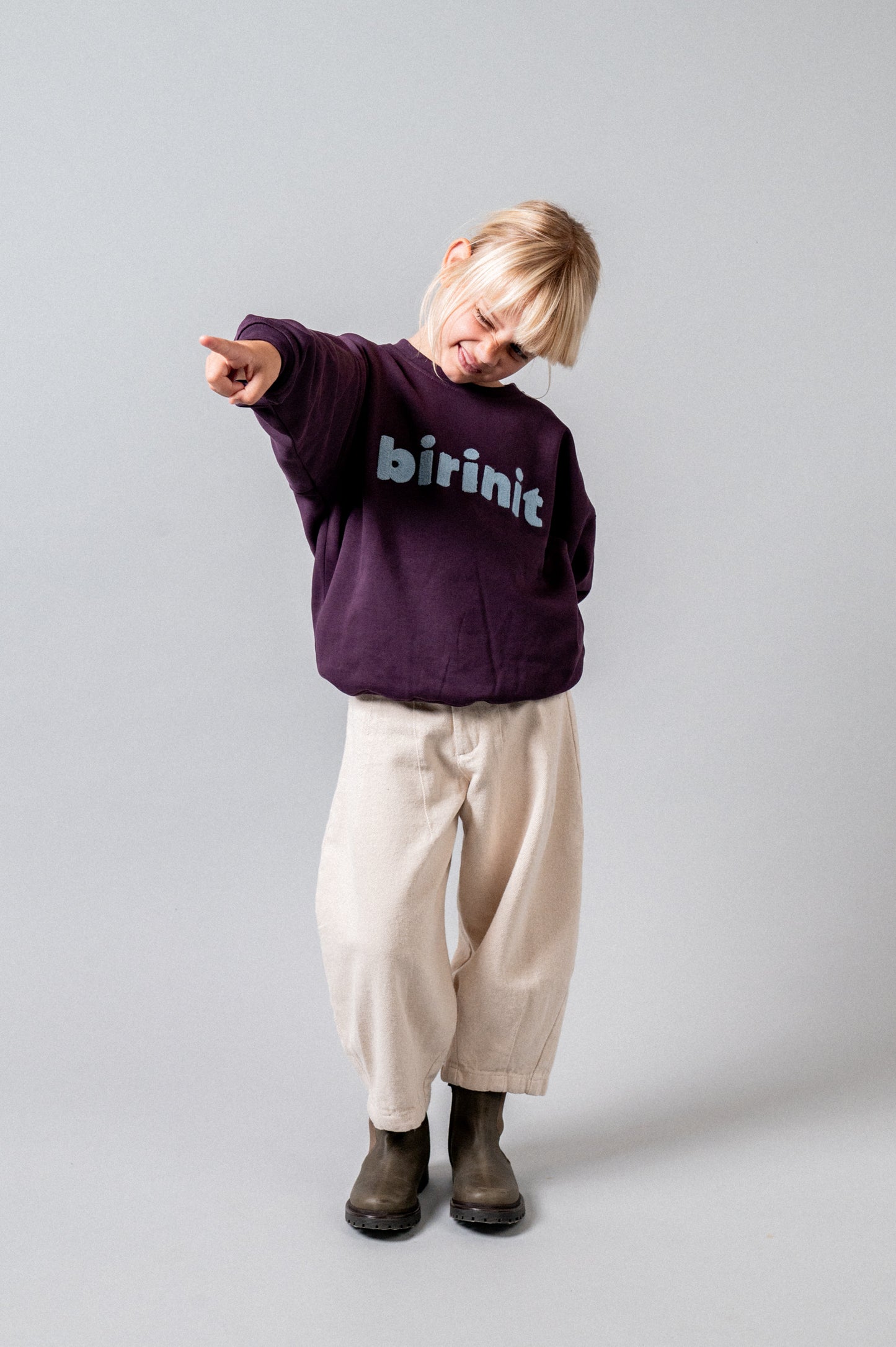 Sudadera Birinit violet niña