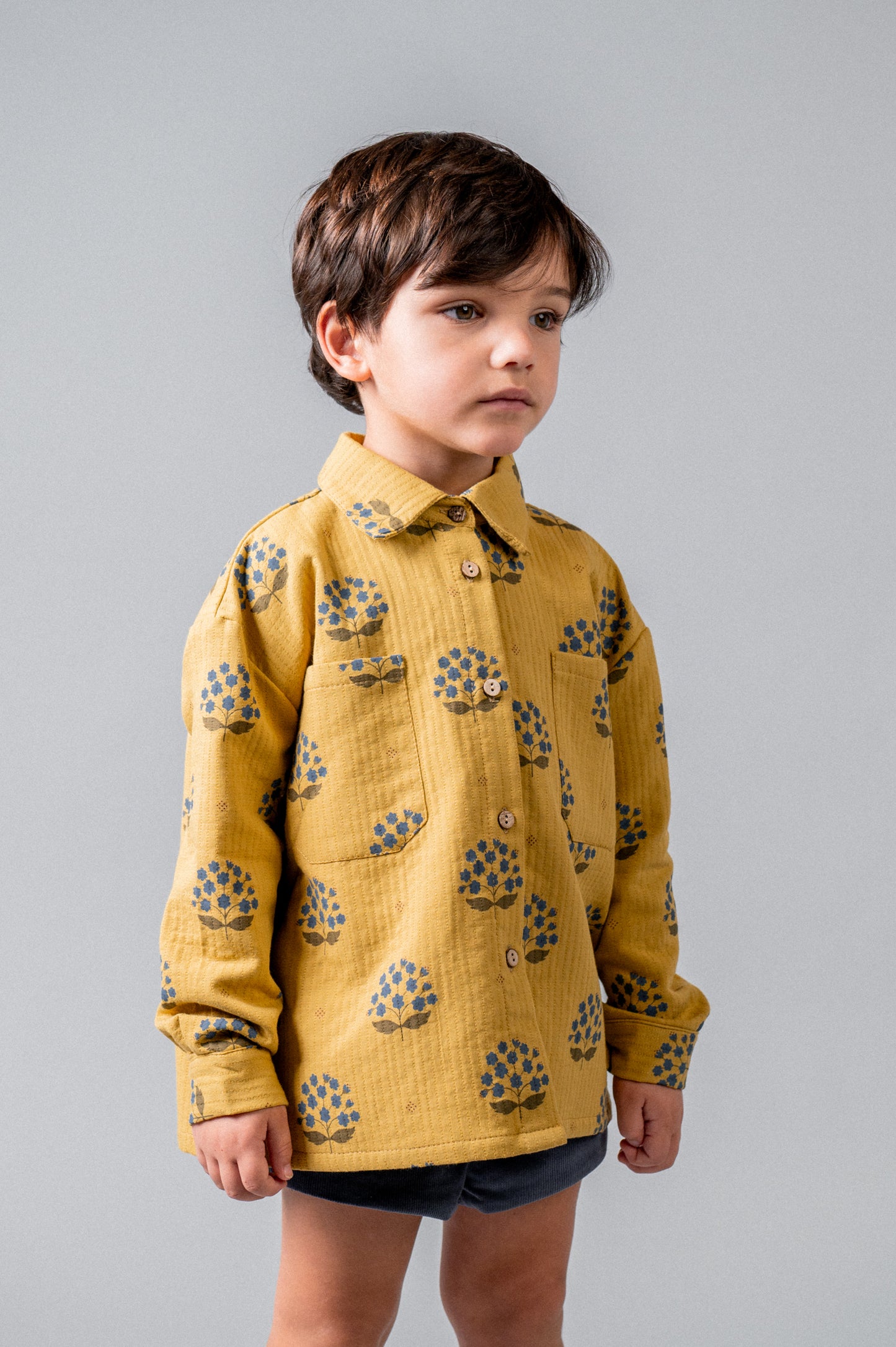 Camisa cuello pico Arboleda bebé