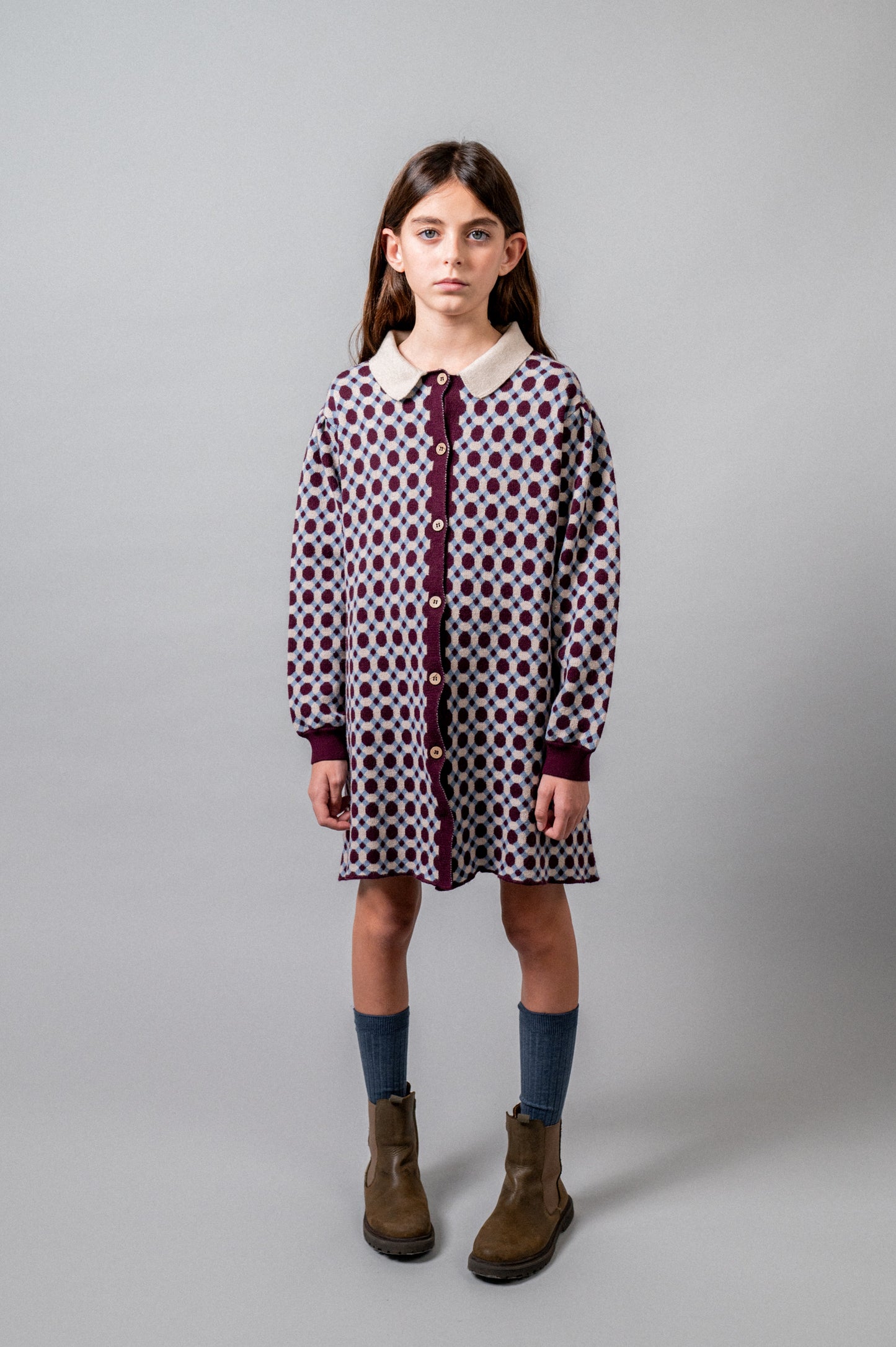 Vestido punto Geometric niña