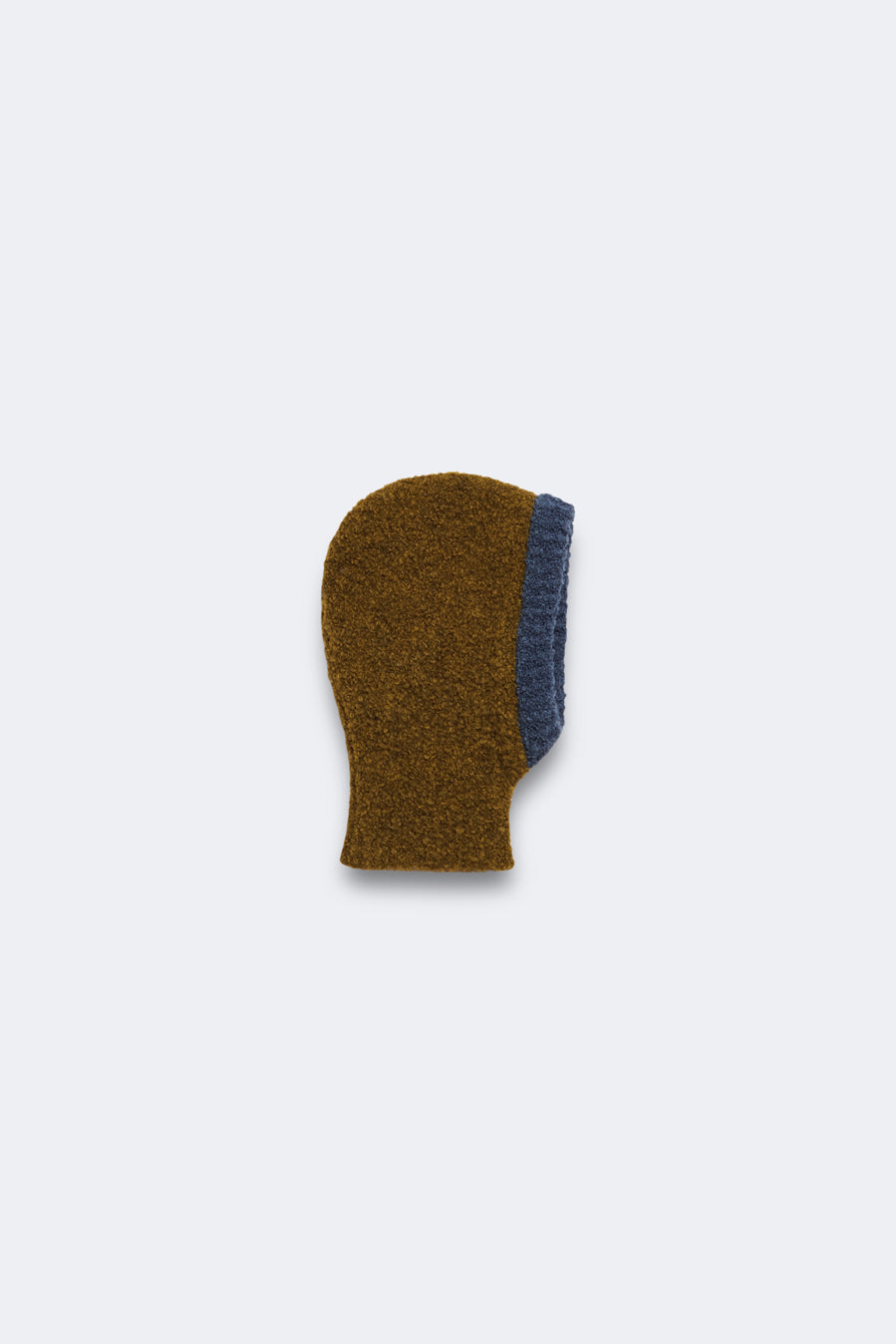 Balaclava punto mustard niña