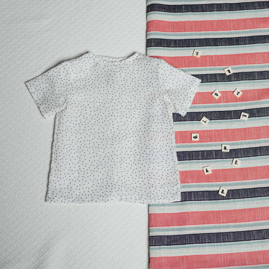 Polka dots short sleeve shirt