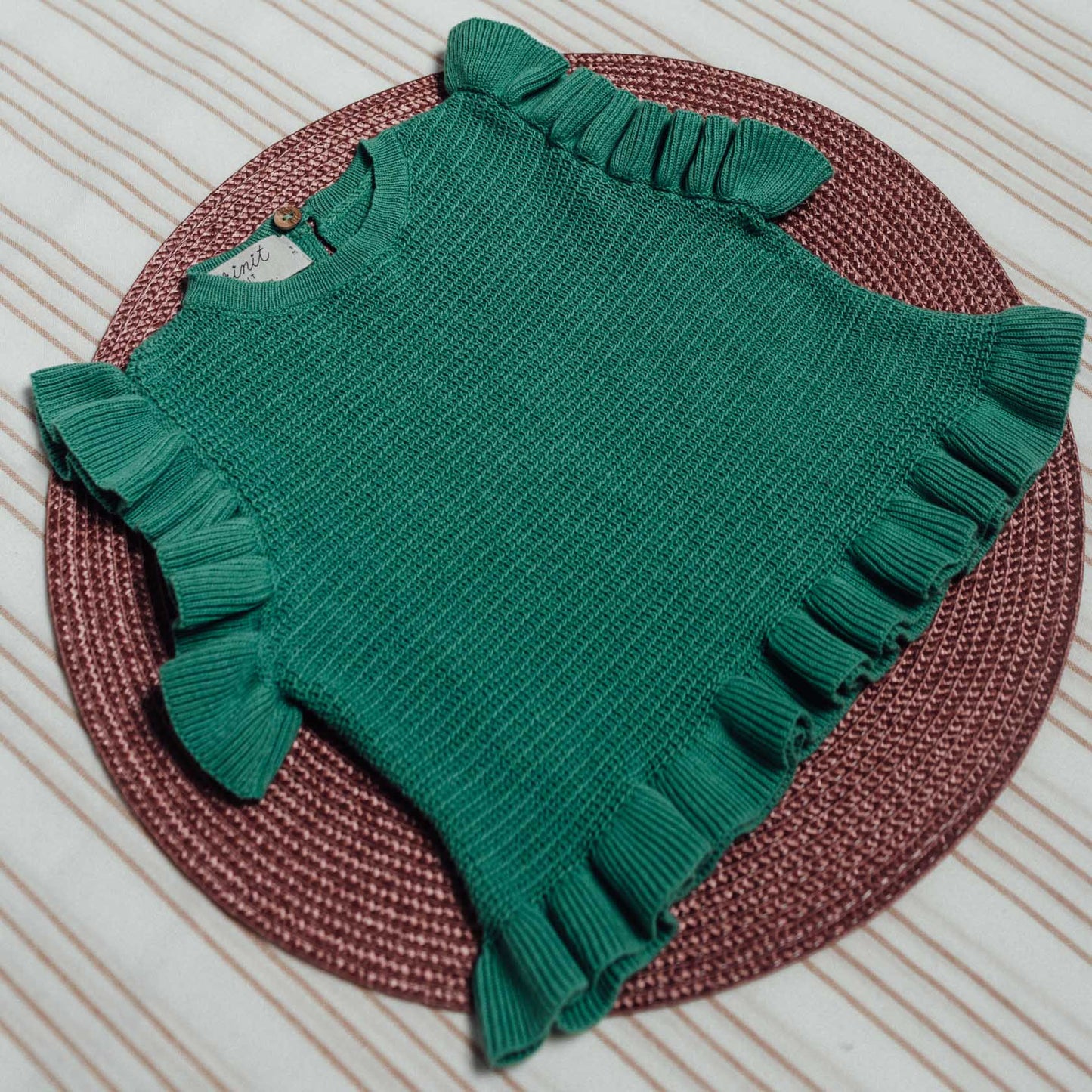 Green woman top