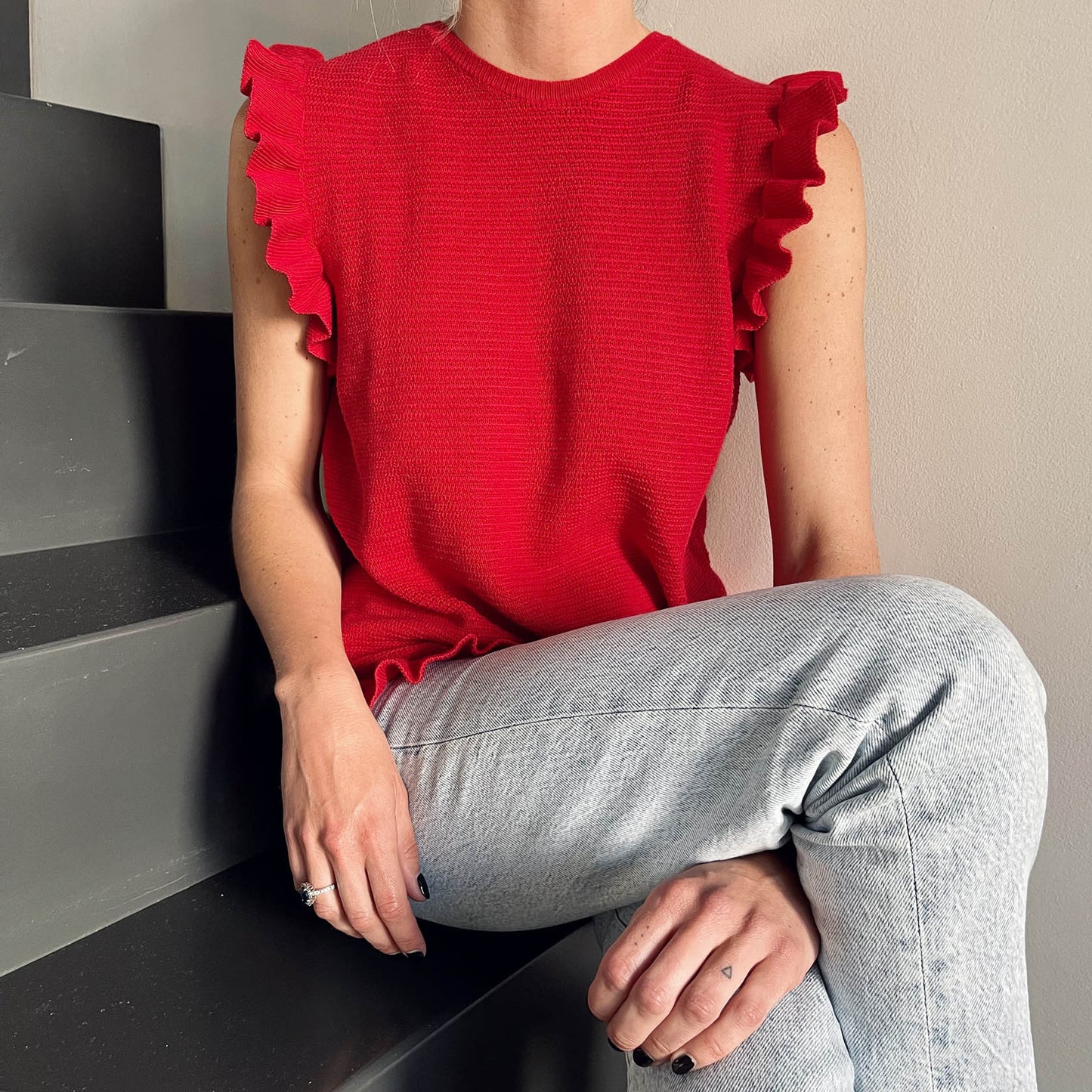 Red woman top