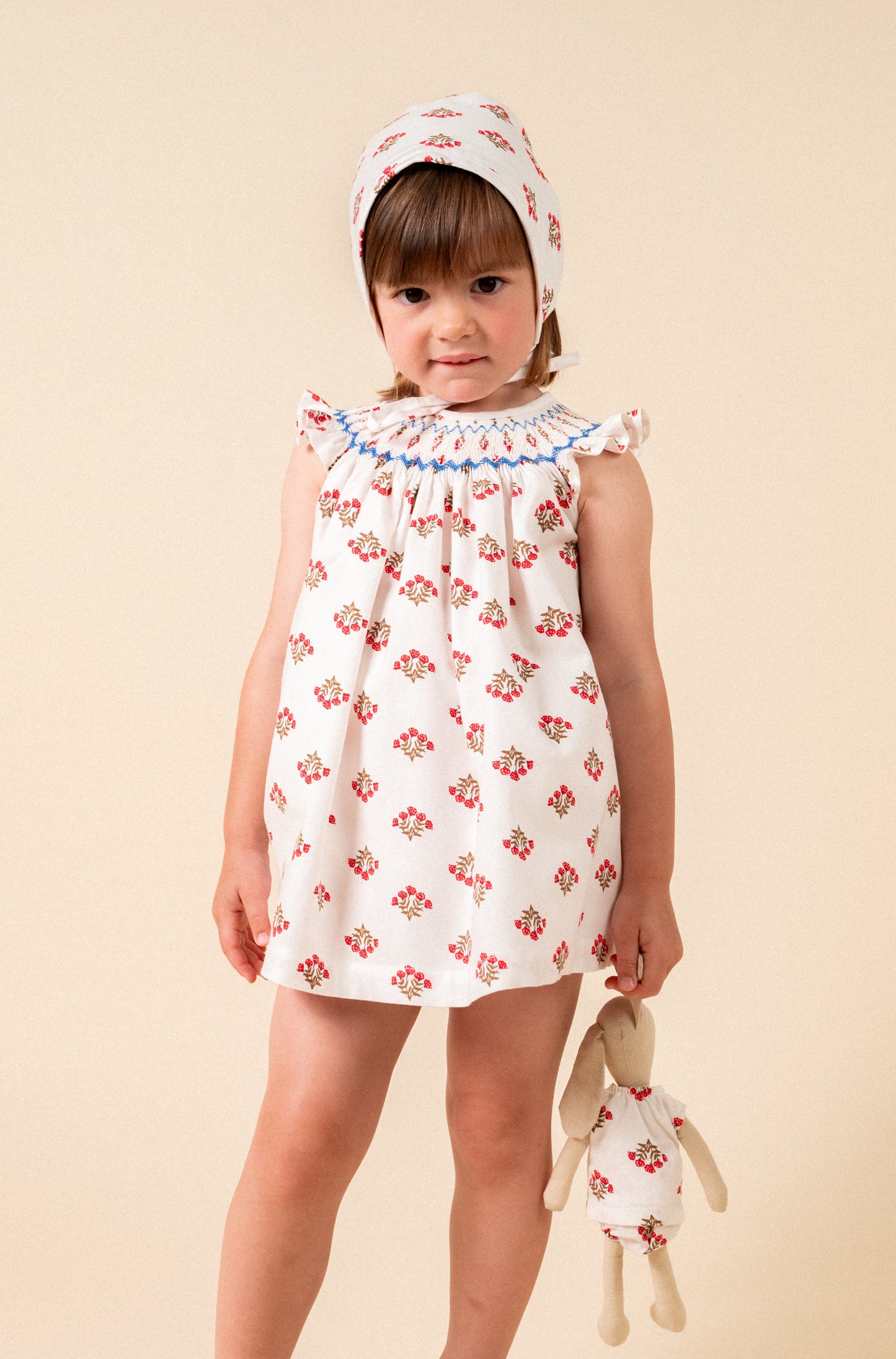 Monzón smocked blouse and bloomer set baby