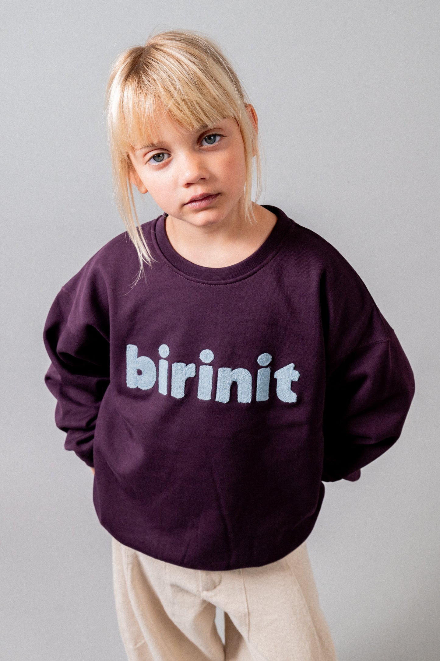 Sudadera Birinit violet niña