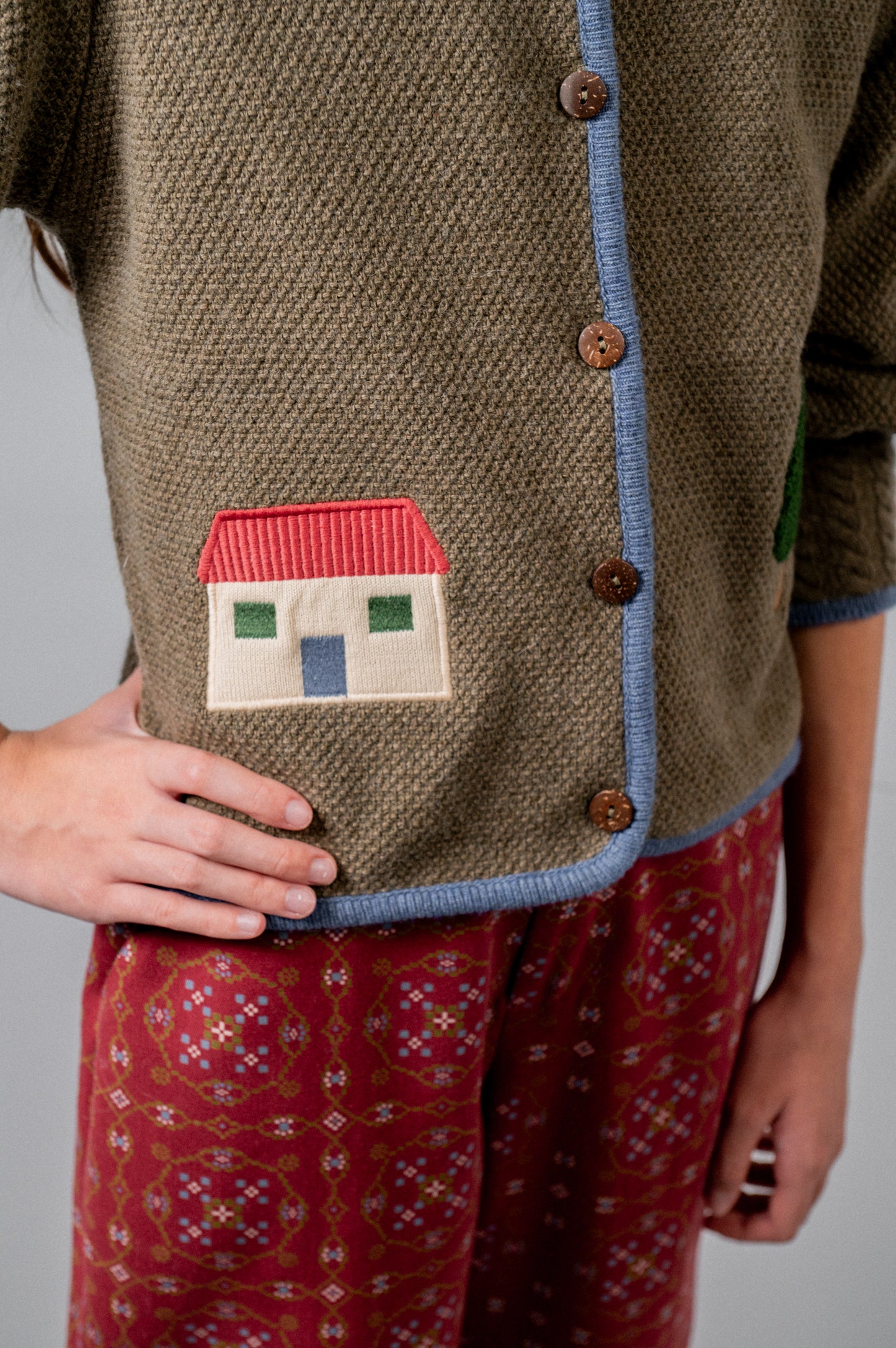 Cardigan autriaca punto bordada niña
