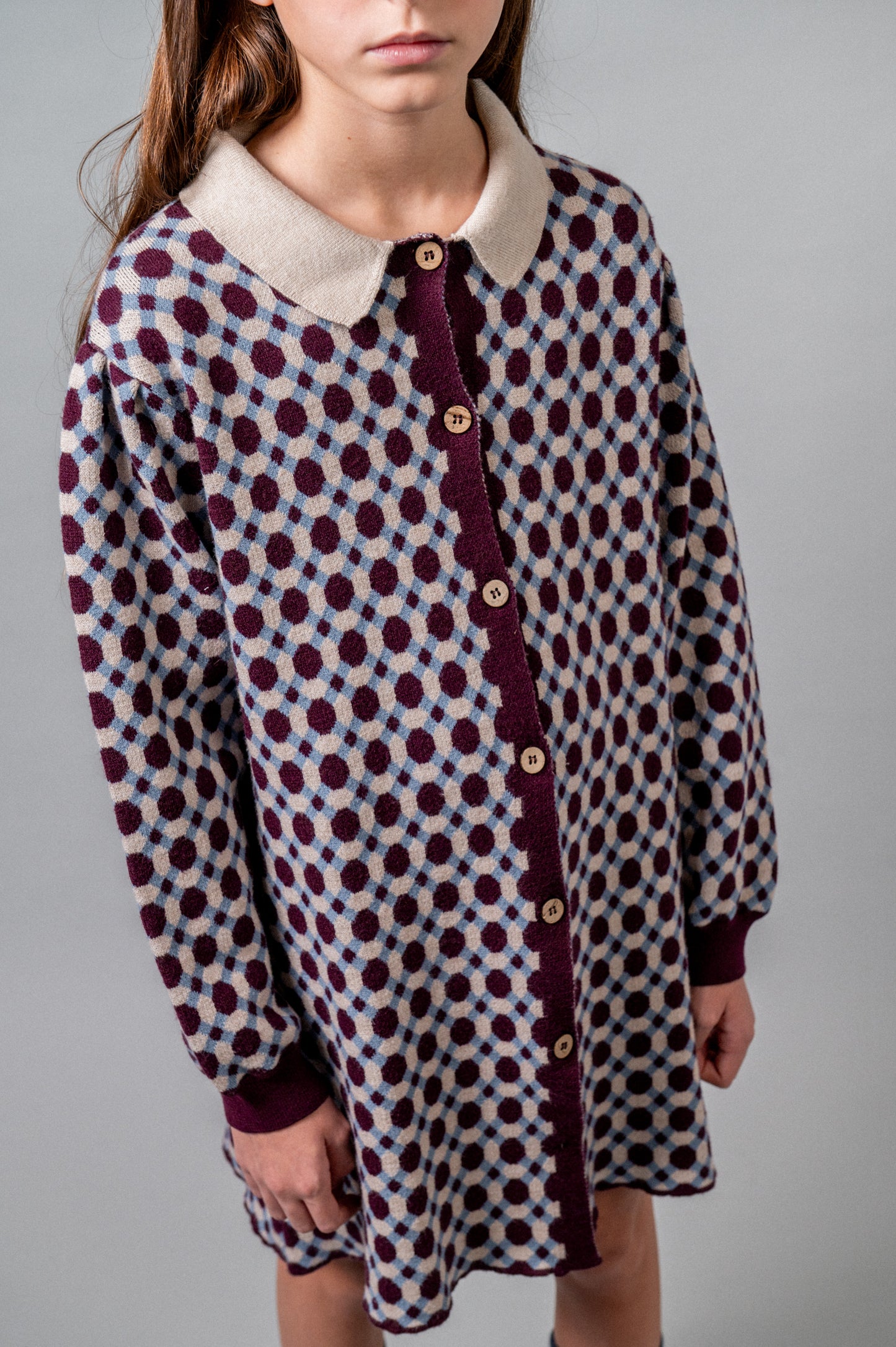 Vestido punto Geometric niña