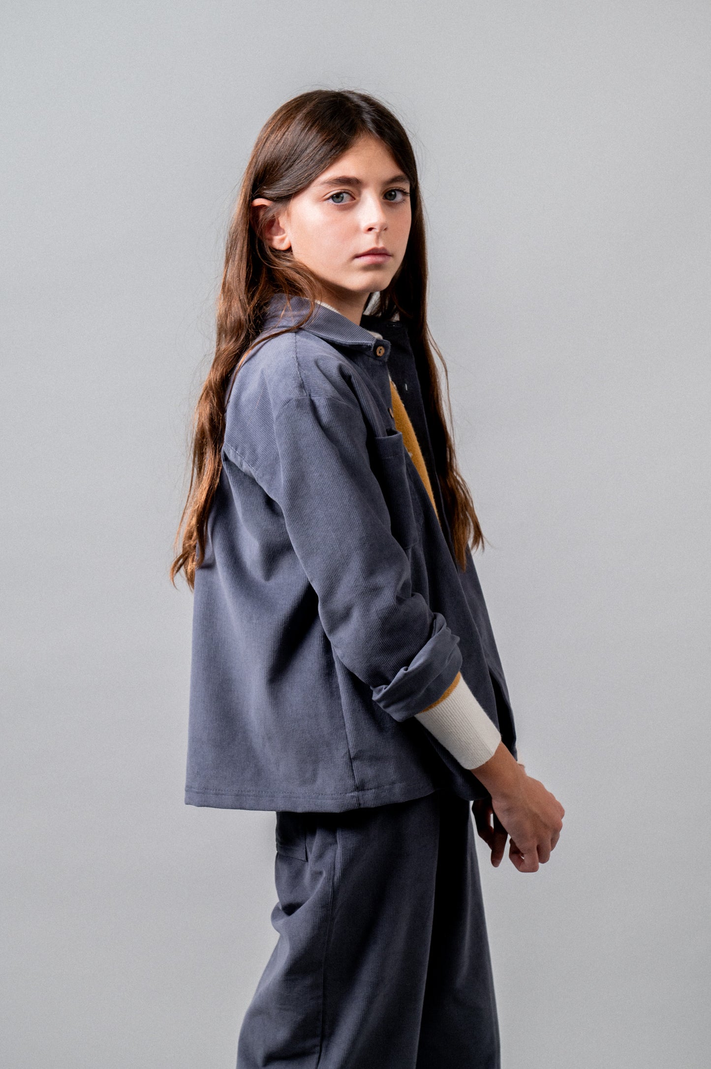 Camisa pana azul Storm niña