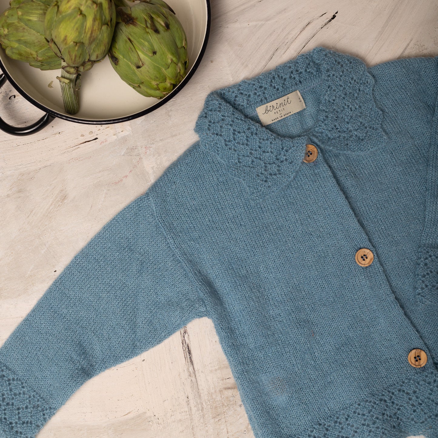 Bluish mohair jacket