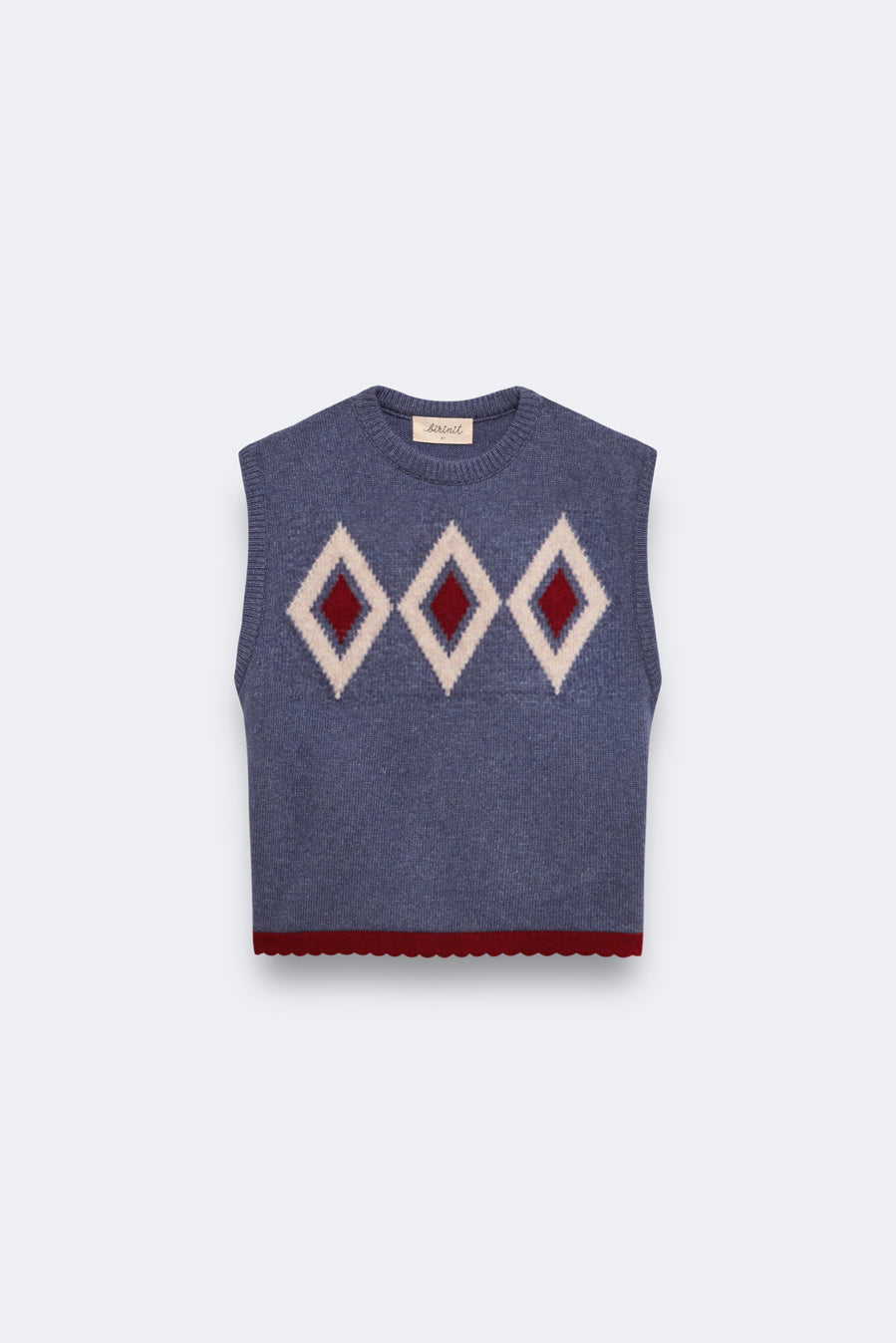 Chaleco punto Argyle niña