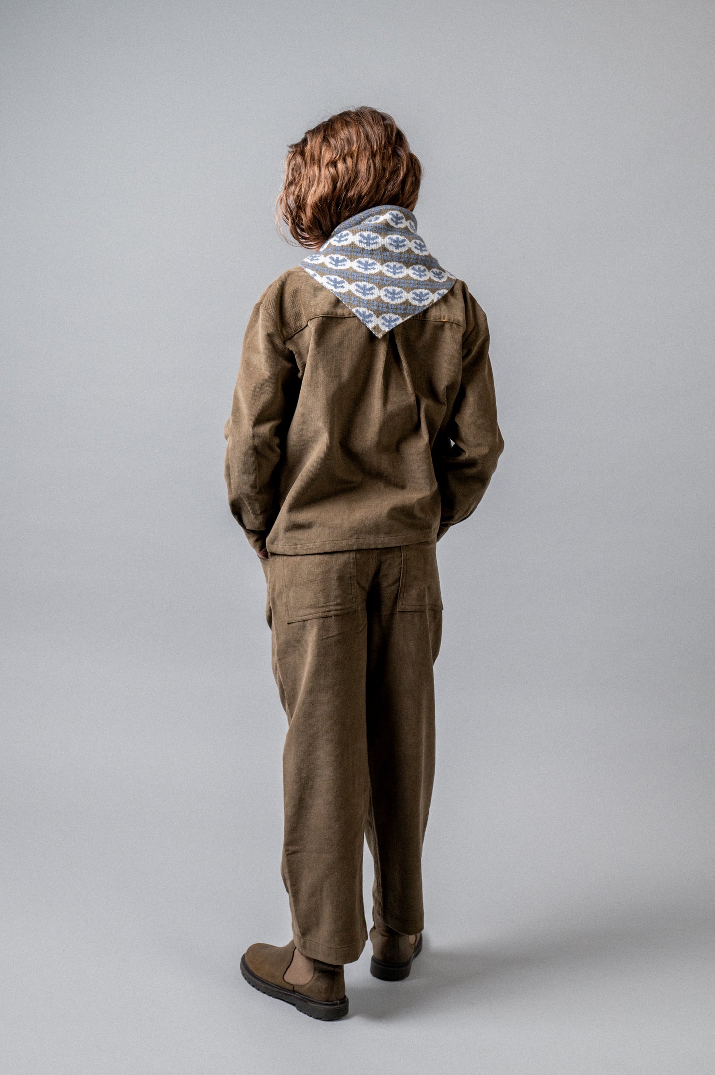 Pantalón largo pana khaki niña