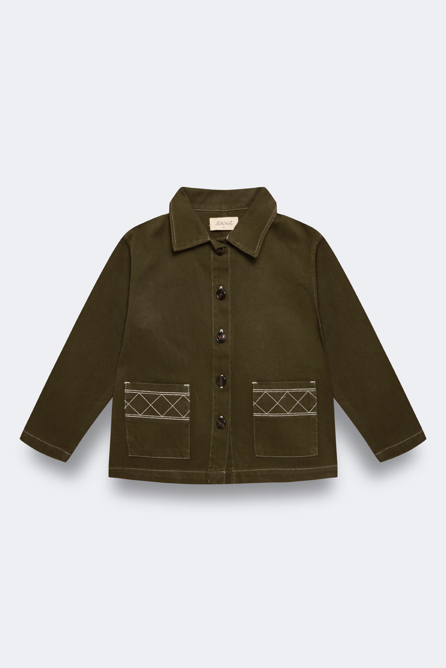 Chaqueta denim khaki niño