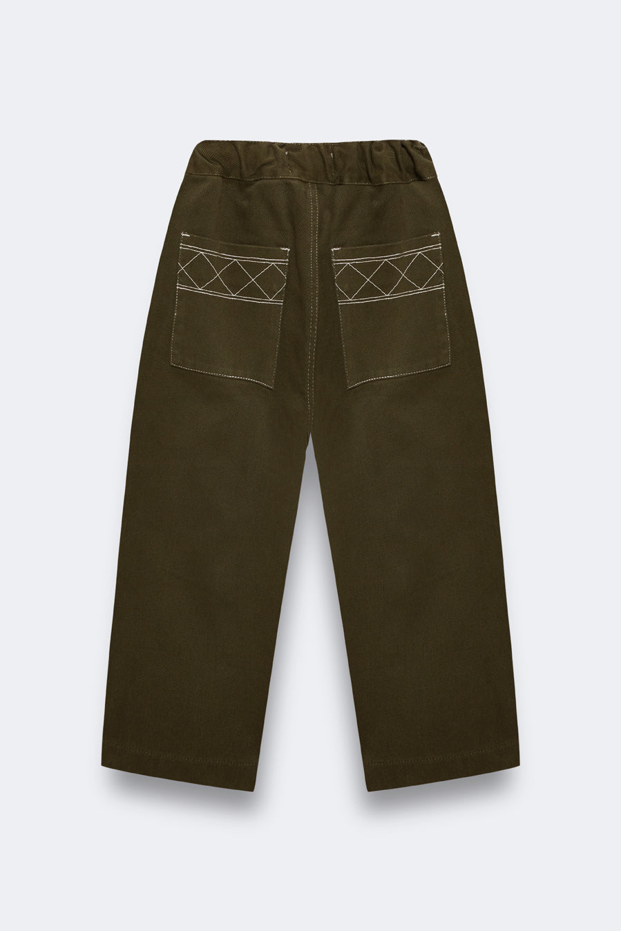 Pantalón largo denim khaki niño