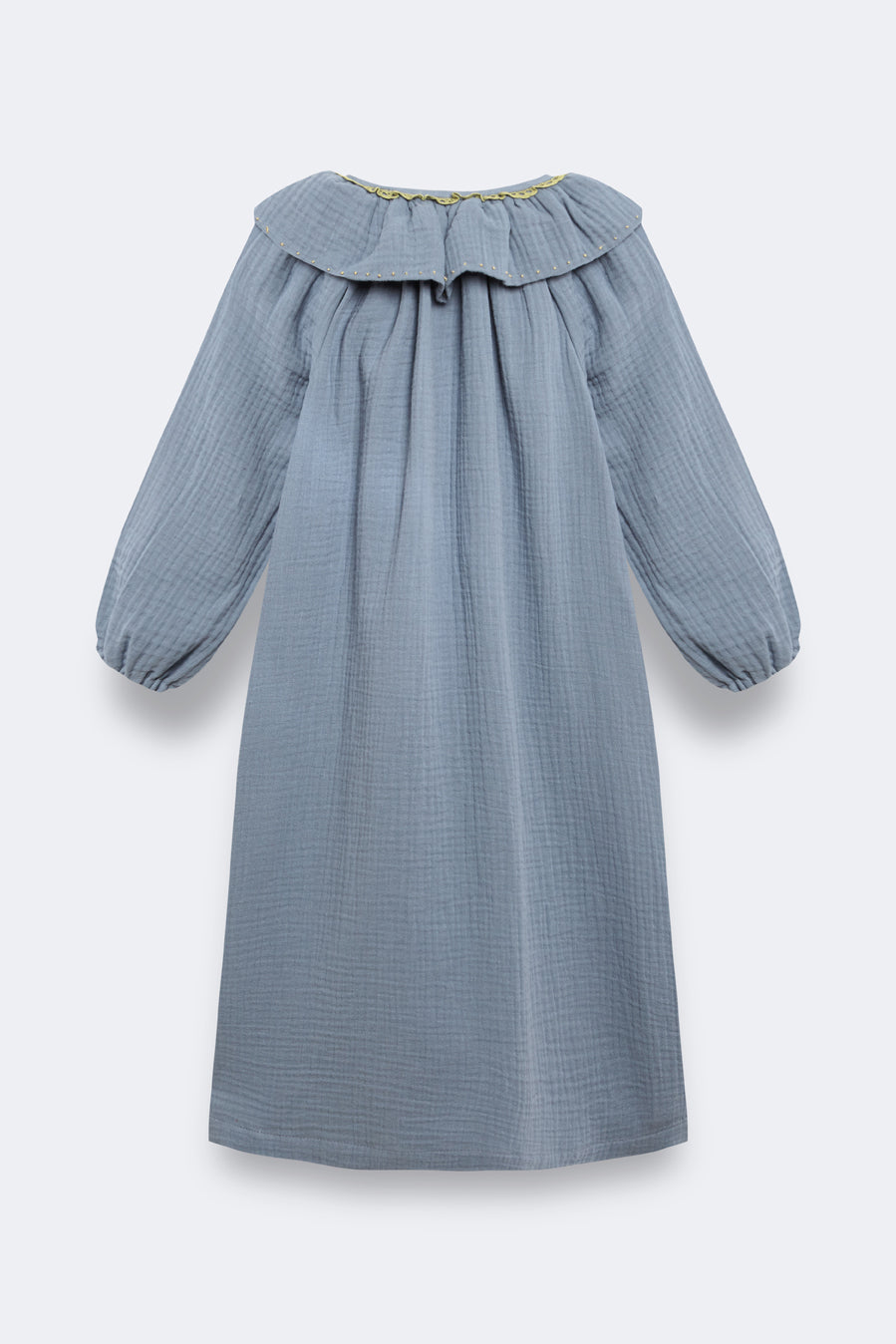 Vestido bordado bambula azul Storm niña