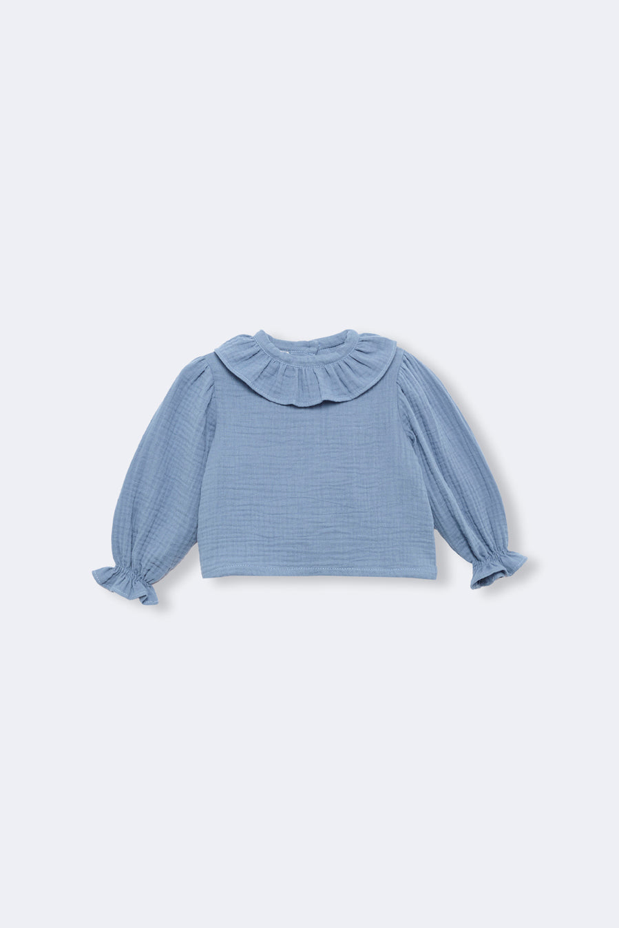 Camisa bambula azul Storm bebé