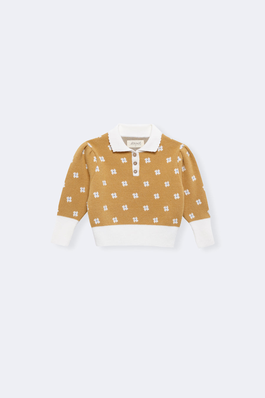 Jersey punto Mustard Floral bebé