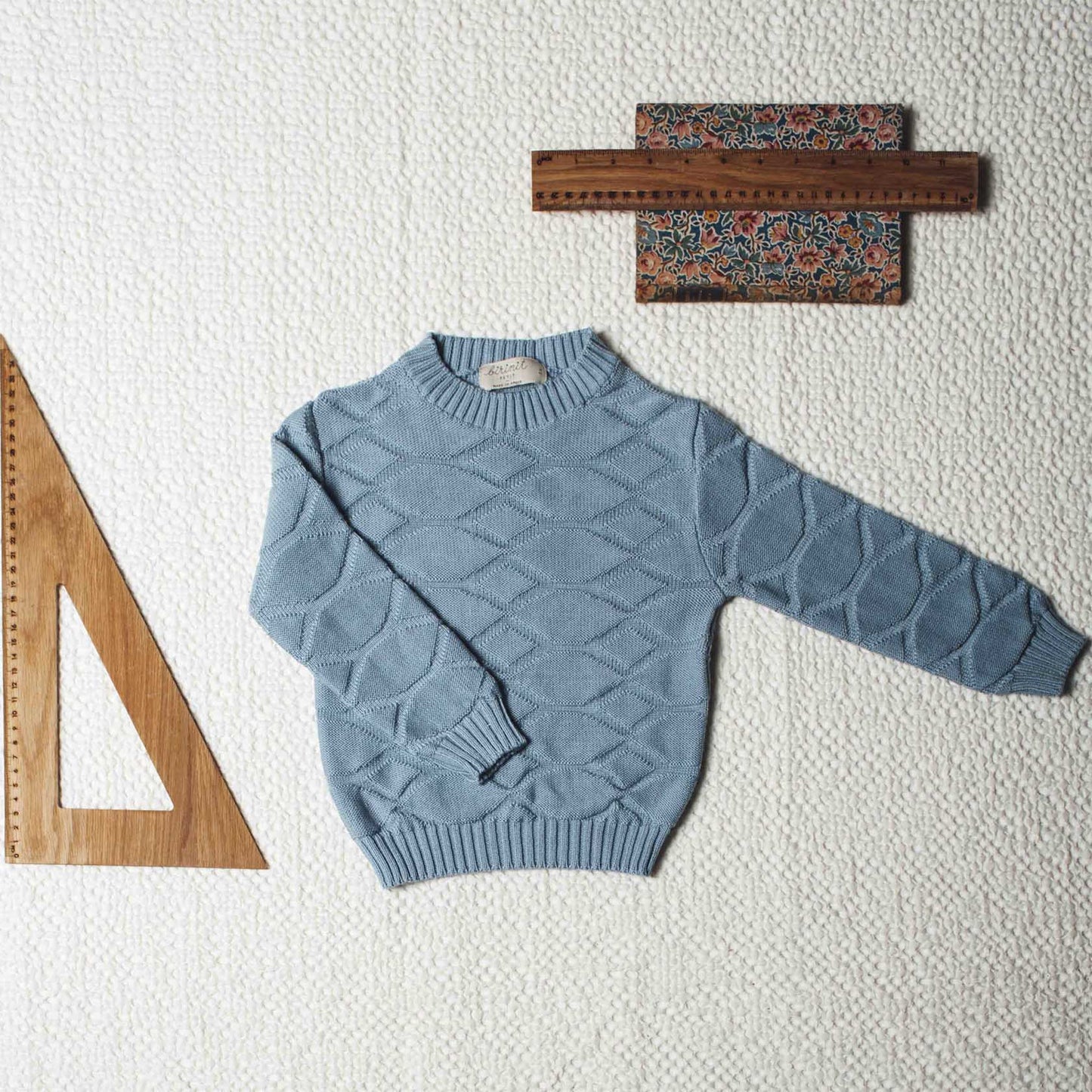 Blue waves sweater