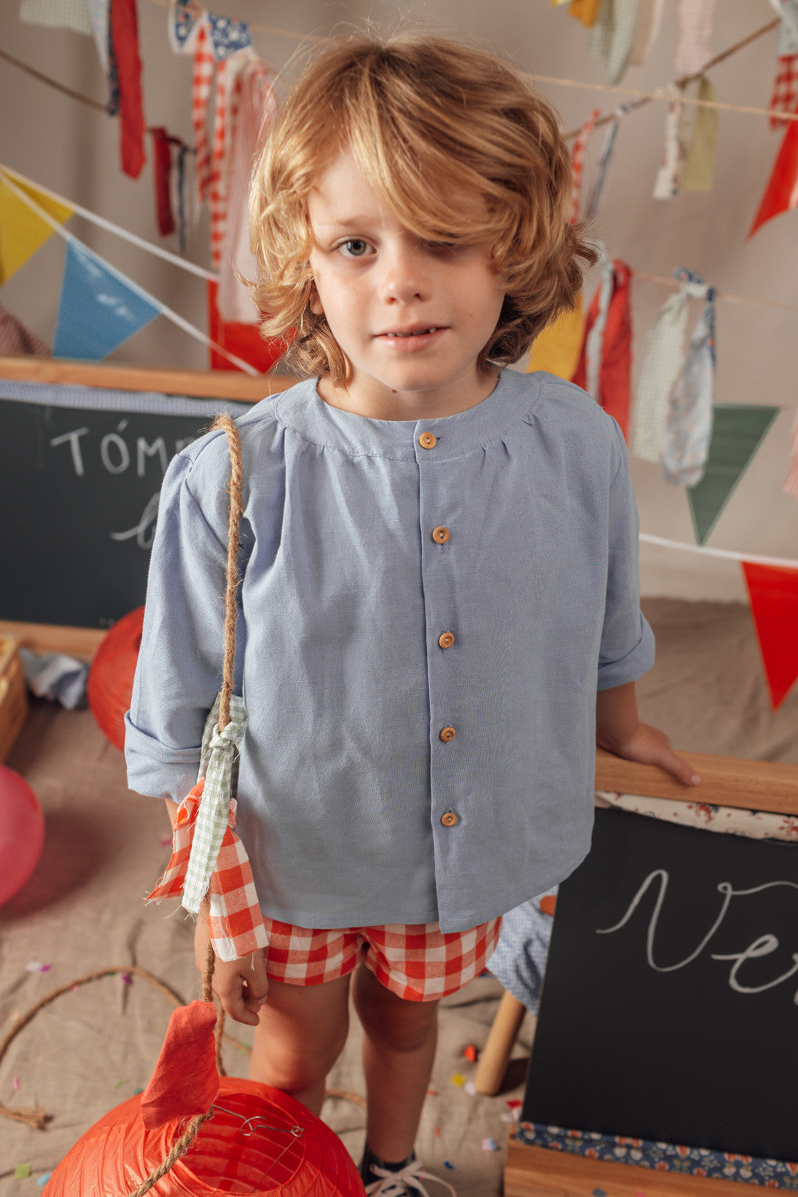 Big red Gingham shorts