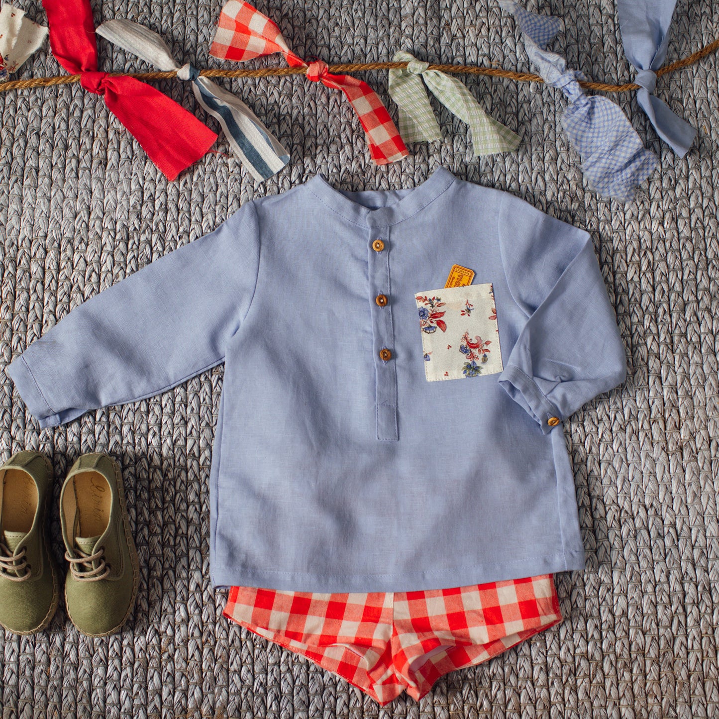 Big red Gingham shorts