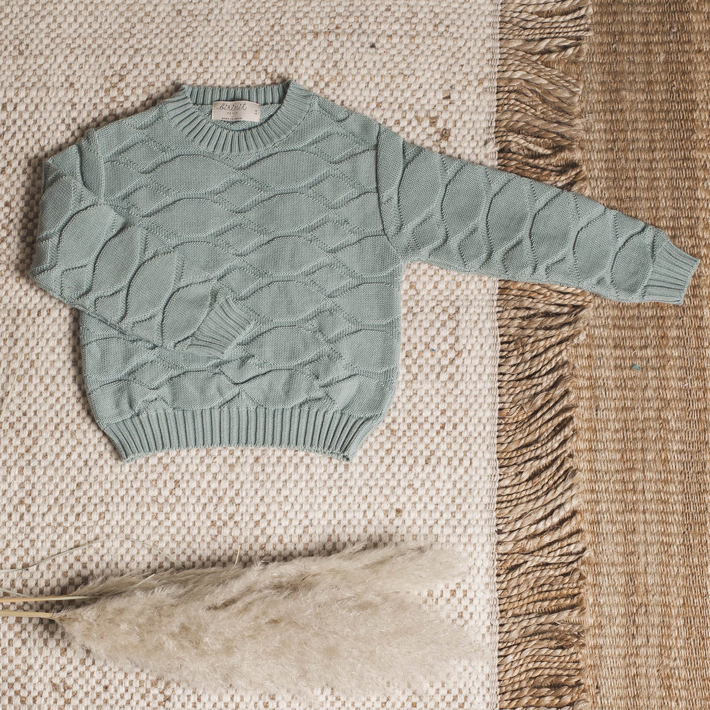 Green waves sweater