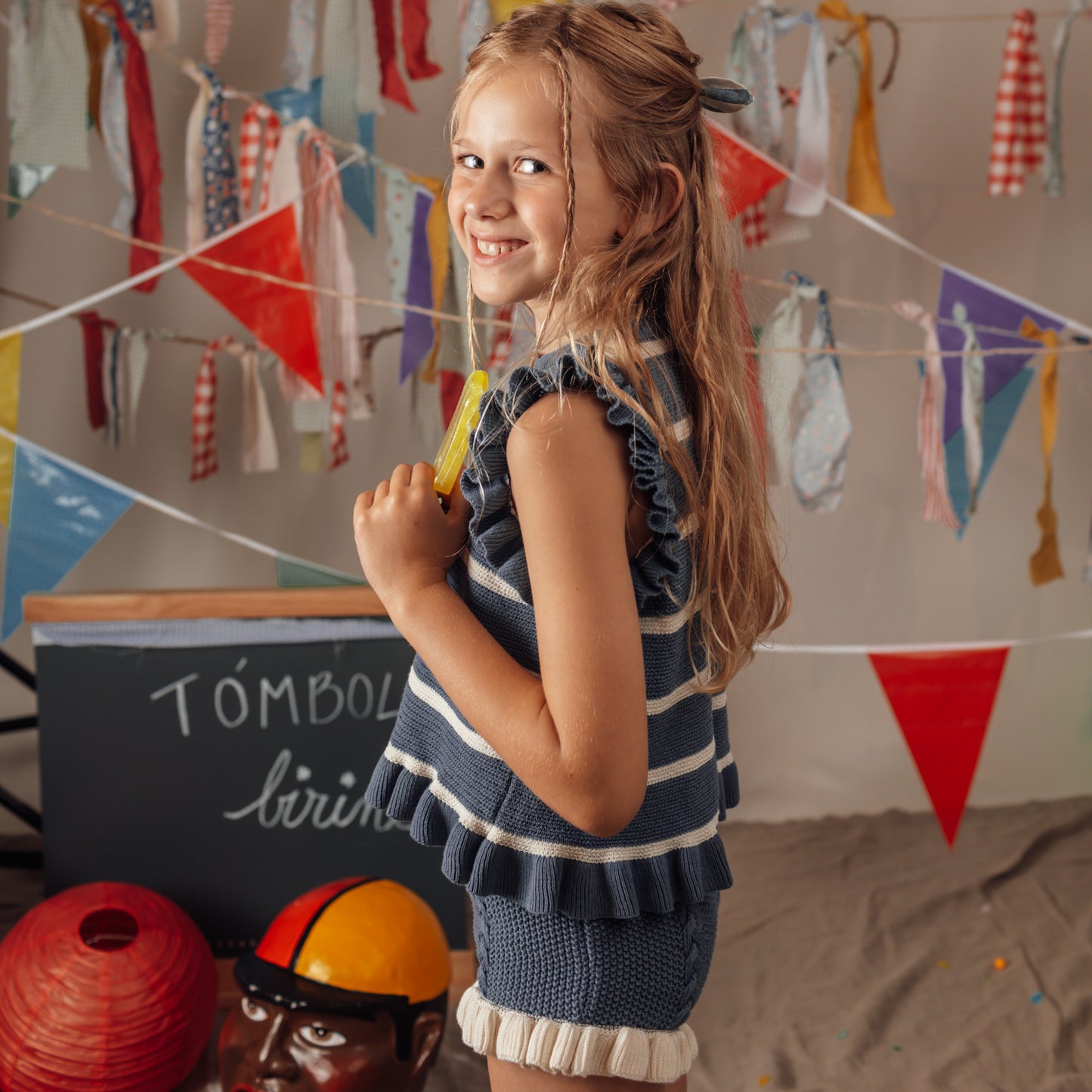 Navy Stripes top