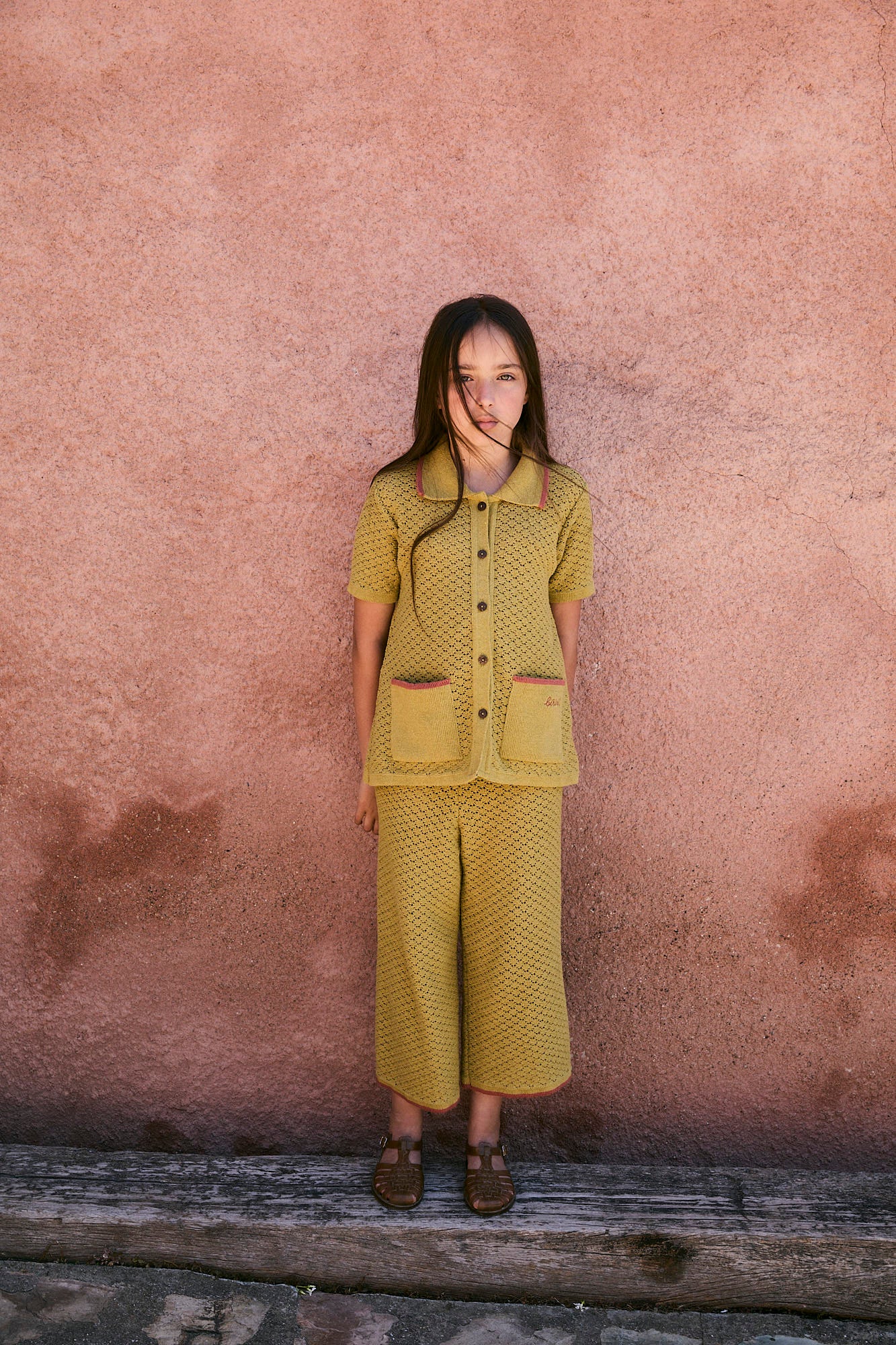 Pantalón punto lima niña