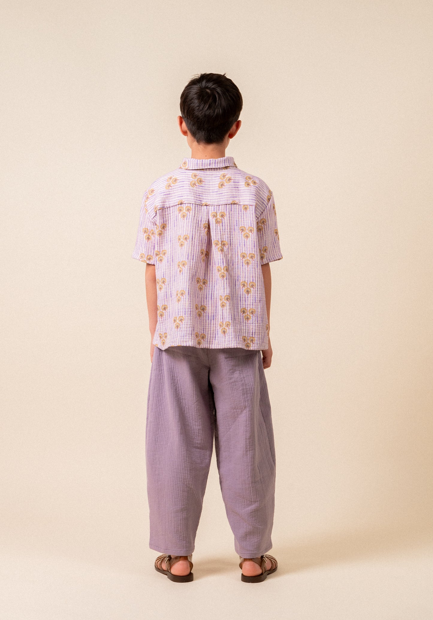 Antique mauve baggy trousers boy