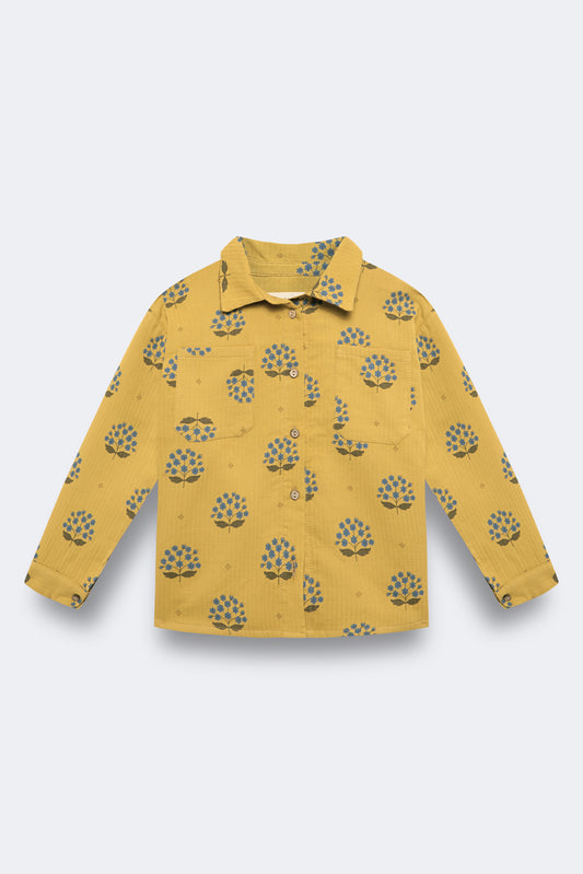 Camisa cuello pico Arboleda niña