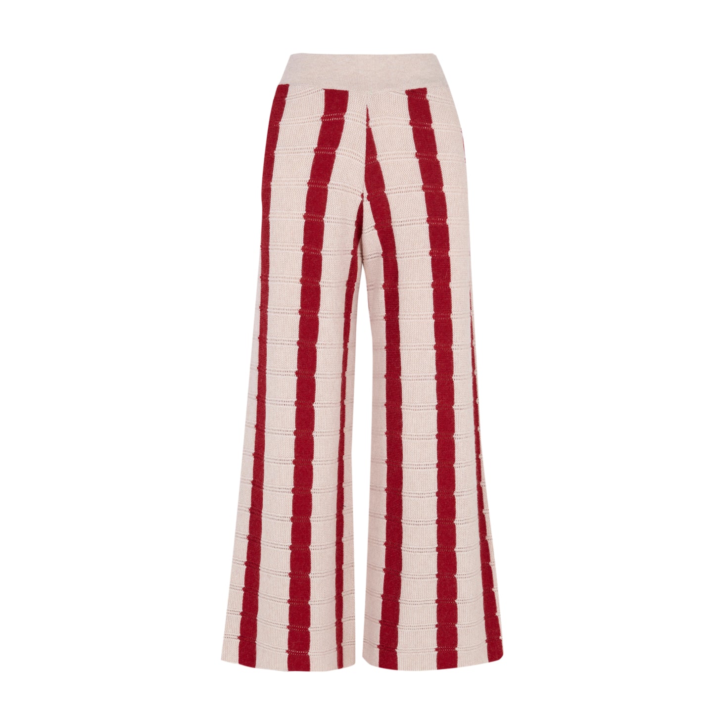 Pantalón punto de mujer Burgundy