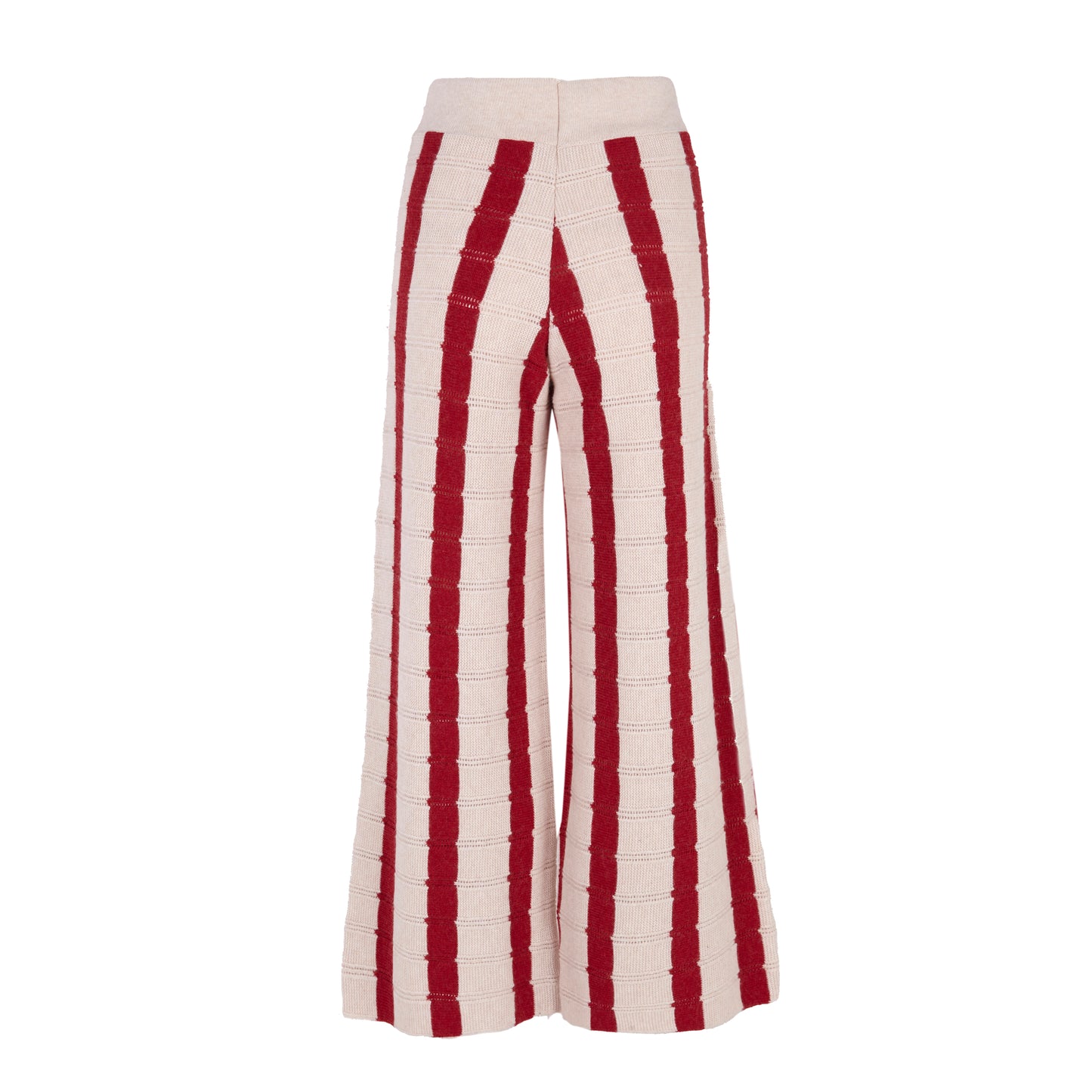 Pantalón punto de mujer Burgundy