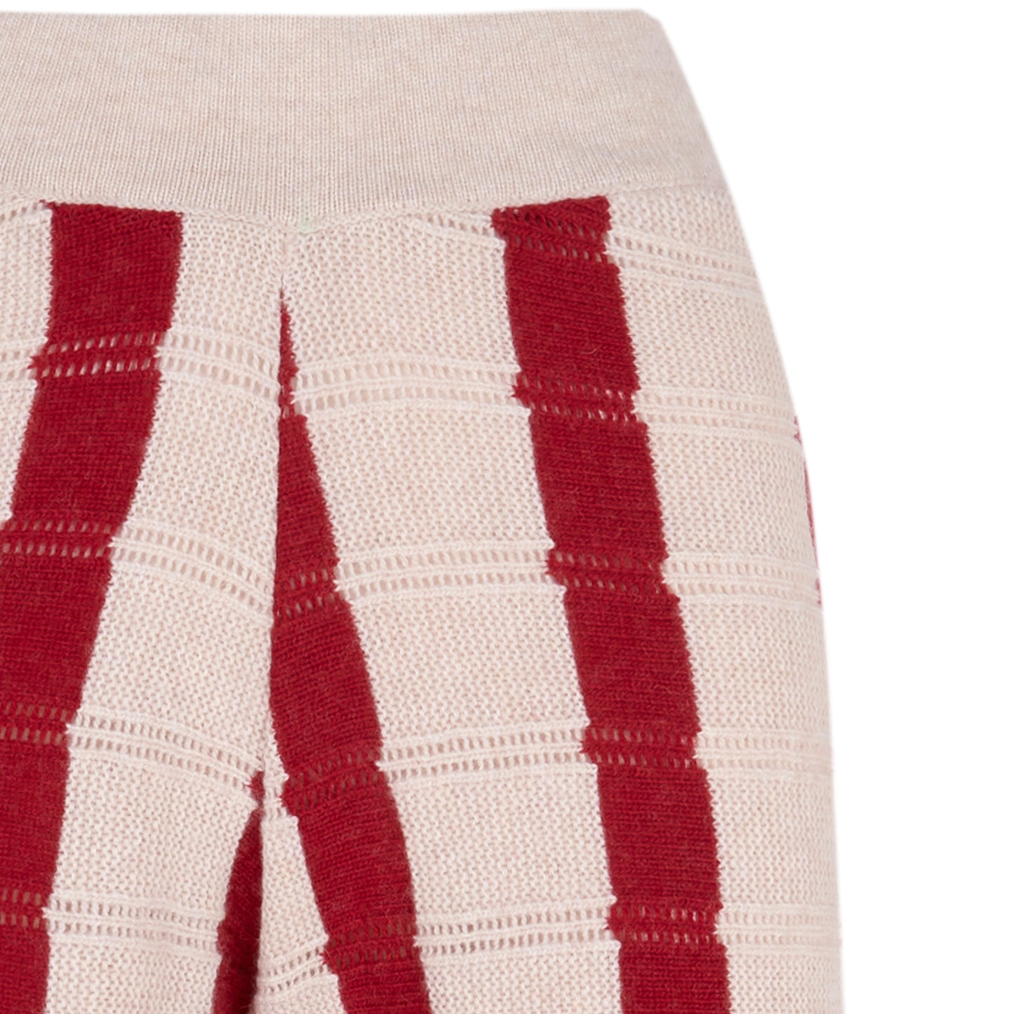 Pantalón punto de mujer Burgundy