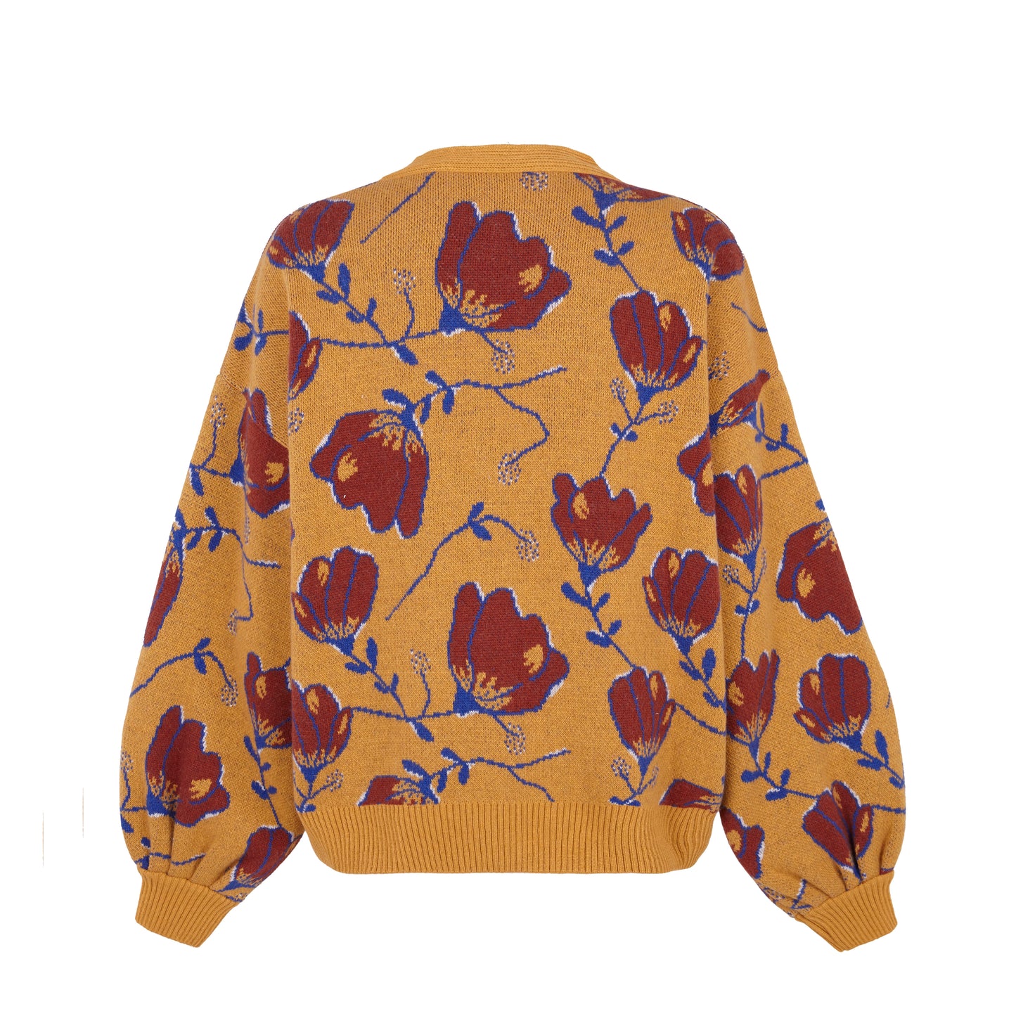 Chaqueta punto de mujer flor Sari