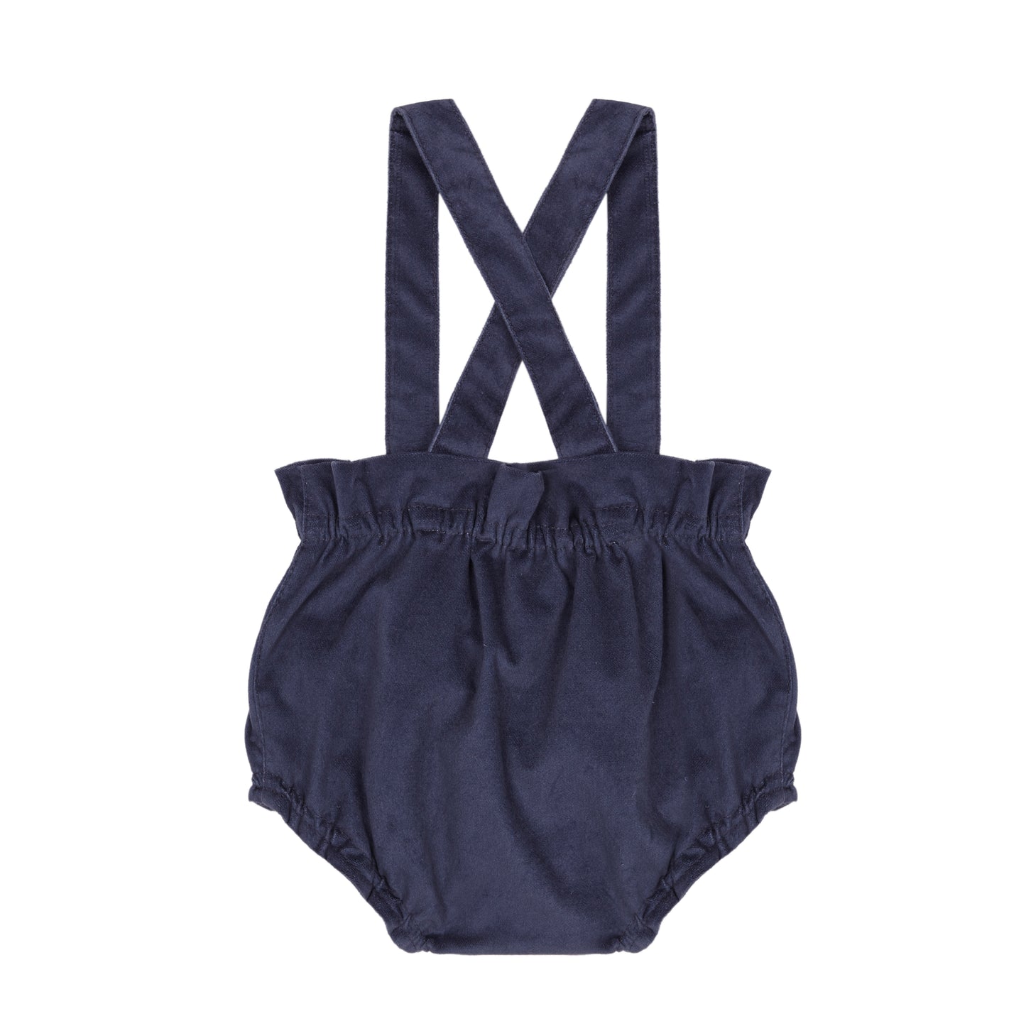 Blue Cobalt velvet straps bloomer 