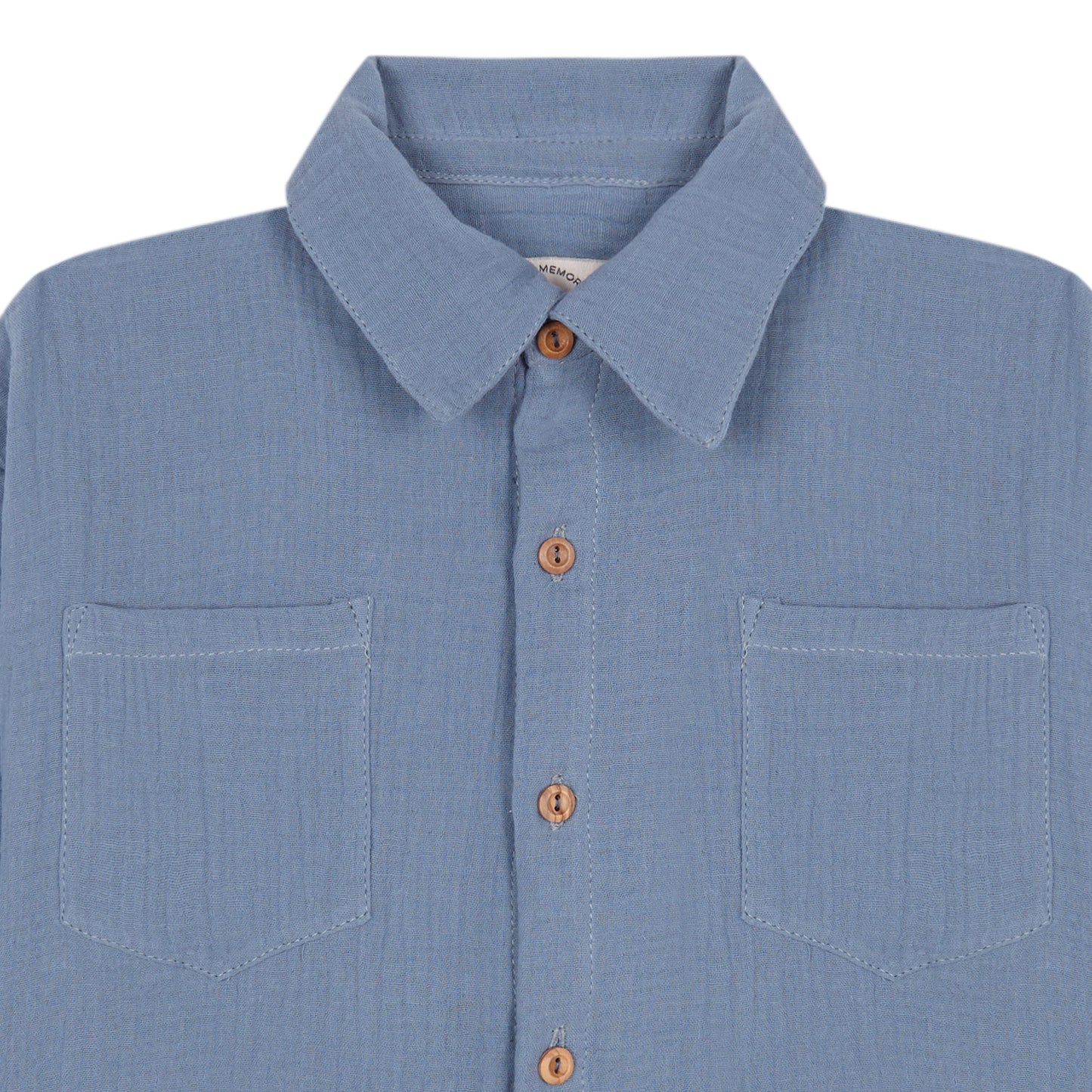 James Cobalt Blue bambula shirt baby