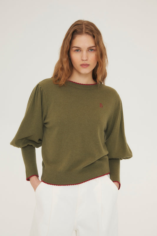 Woman Green Antique knit sweater