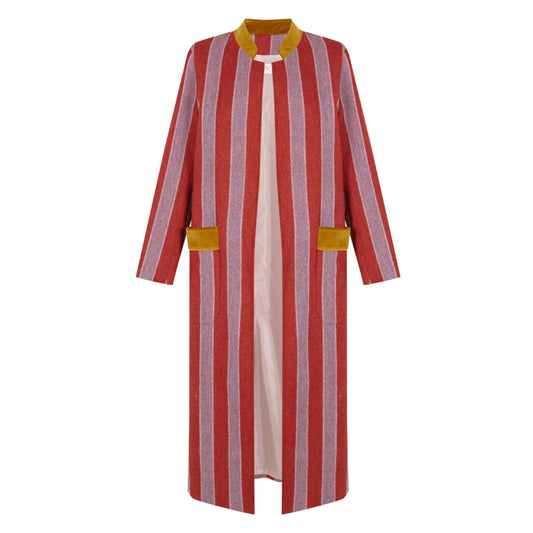 Woman Velazquez stripes long coat