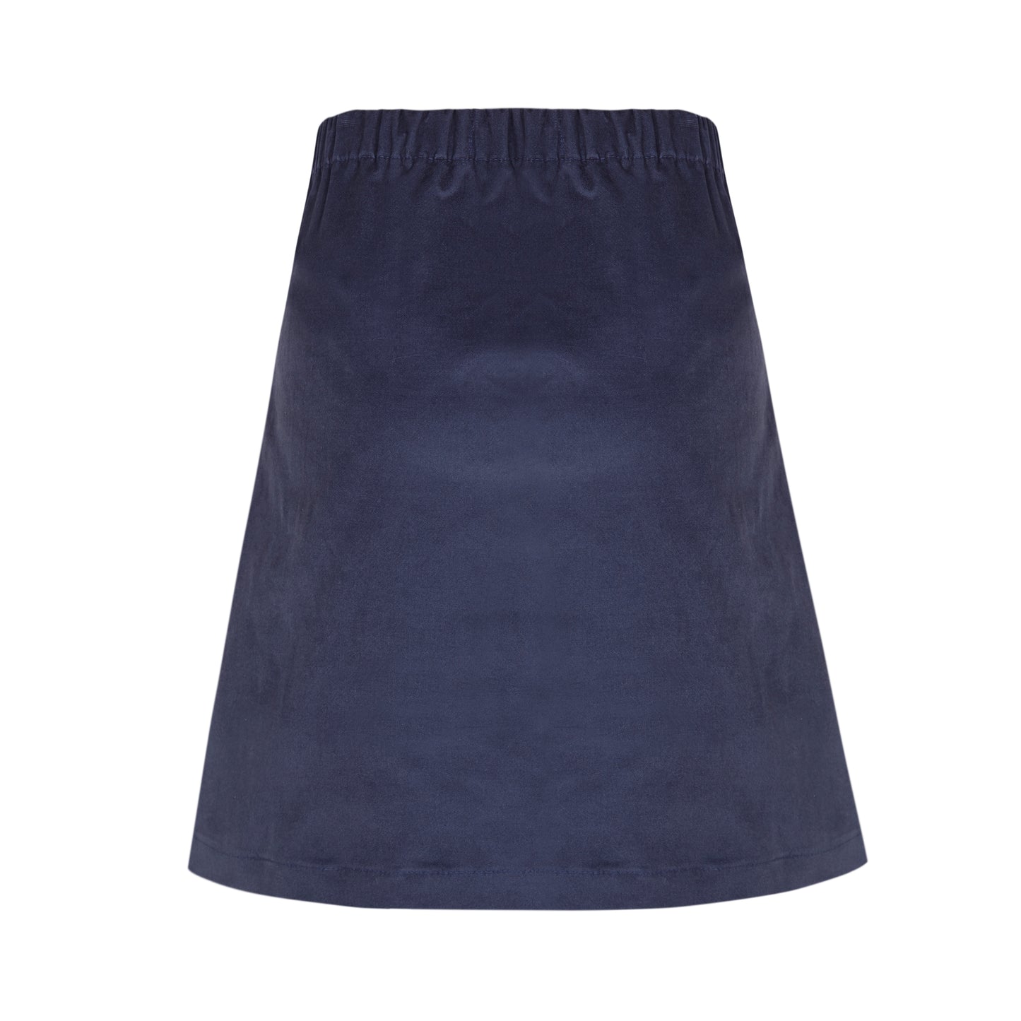 Mini falda de mujer velvet azul Cobalto