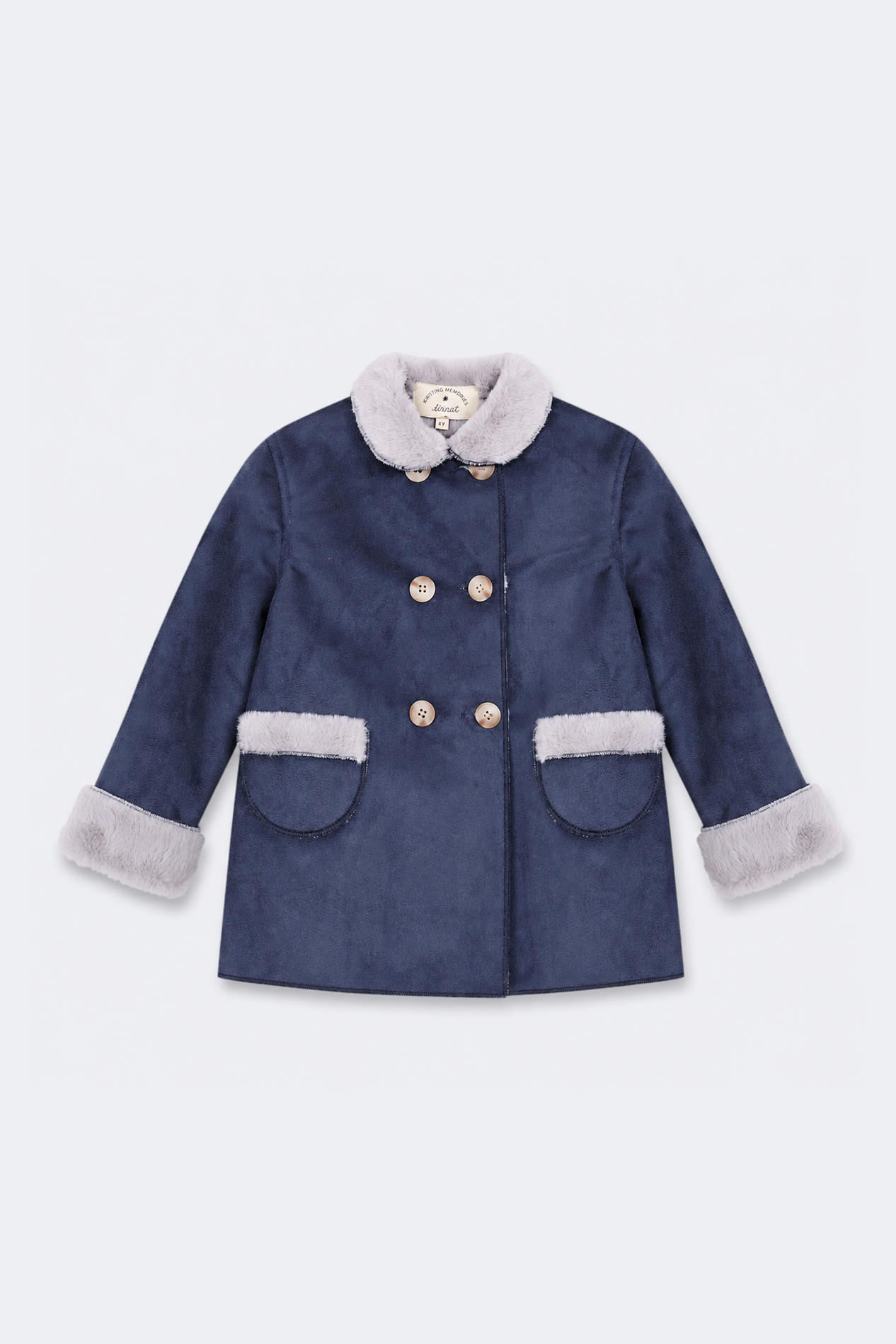 Abrigo Van Gogh corto azul baby