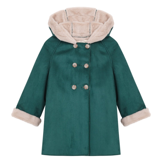 Van Gogh Olive coat with hood