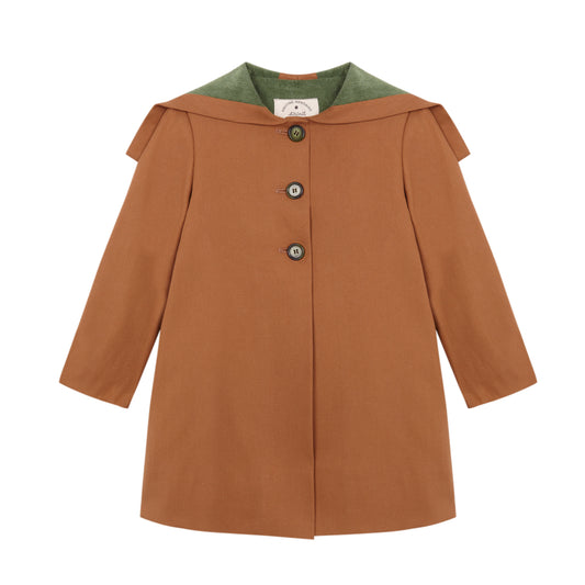 Toffee trench coat