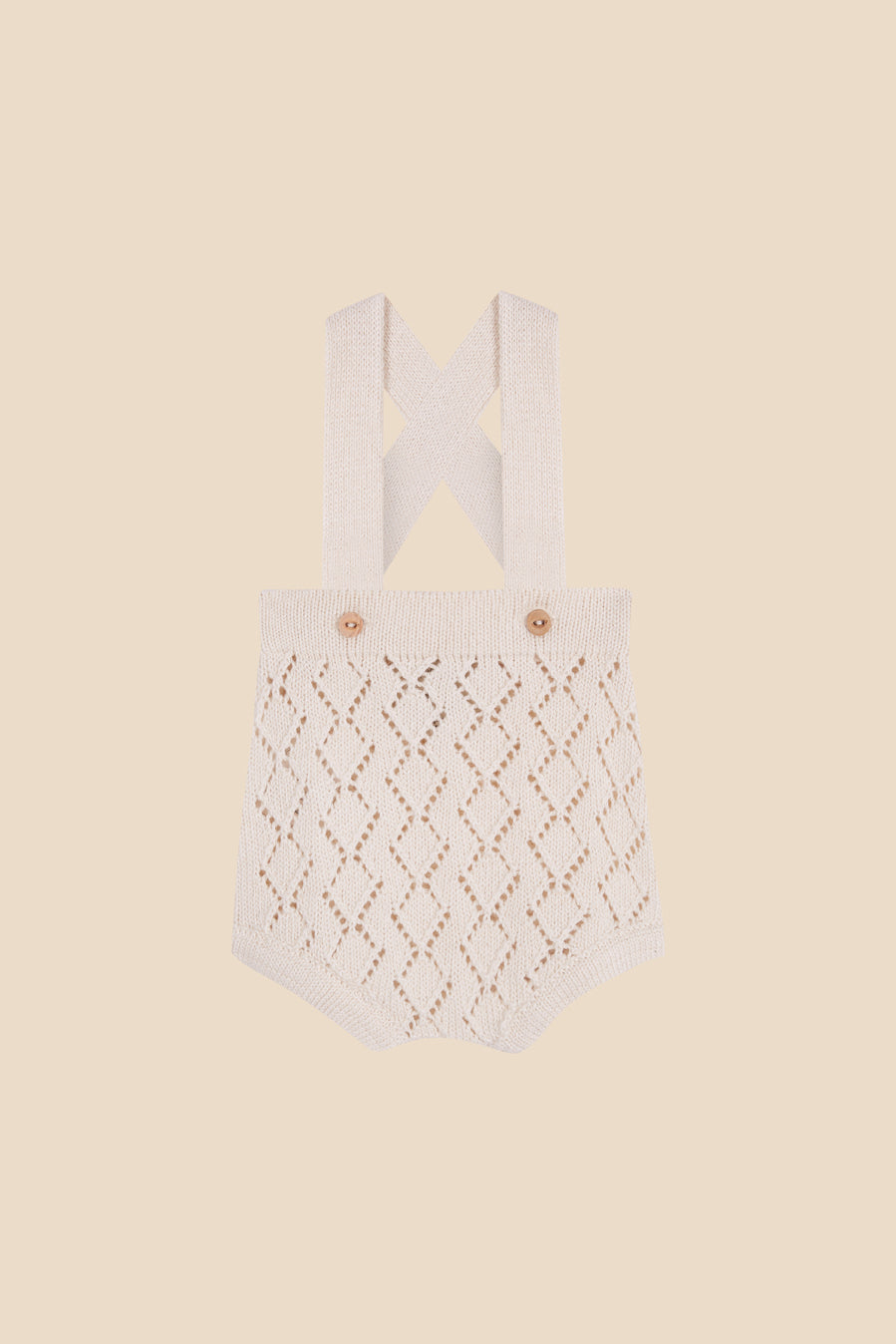 Ivory openwork straps bloomer