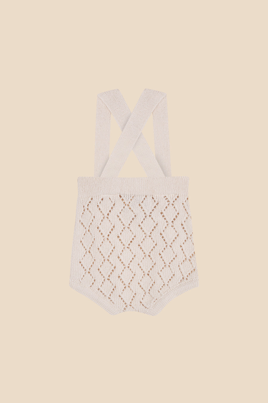 Ivory openwork straps bloomer