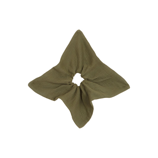 Green Antique bambula big scrunchie 