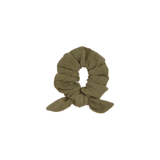 Green Antique bambula scrunchie