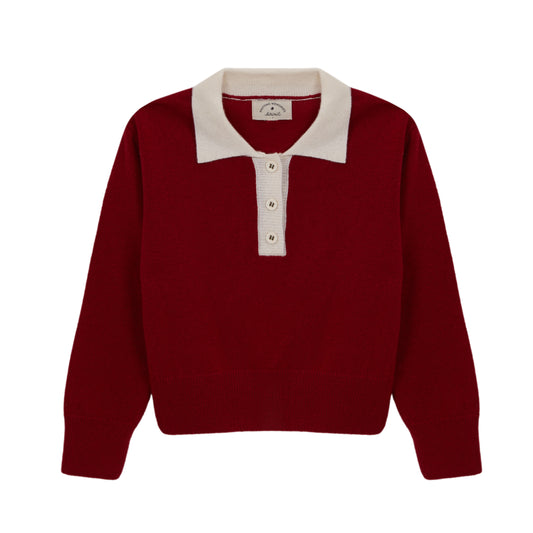 Burgundy Biri knit sweater baby