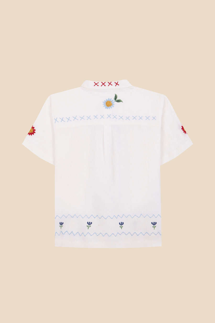 O Barqueiro embroidered blouse