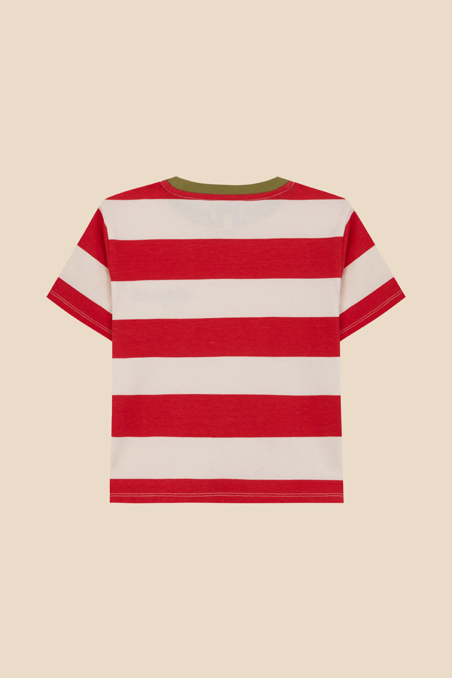 Camiseta rayas rojas baby