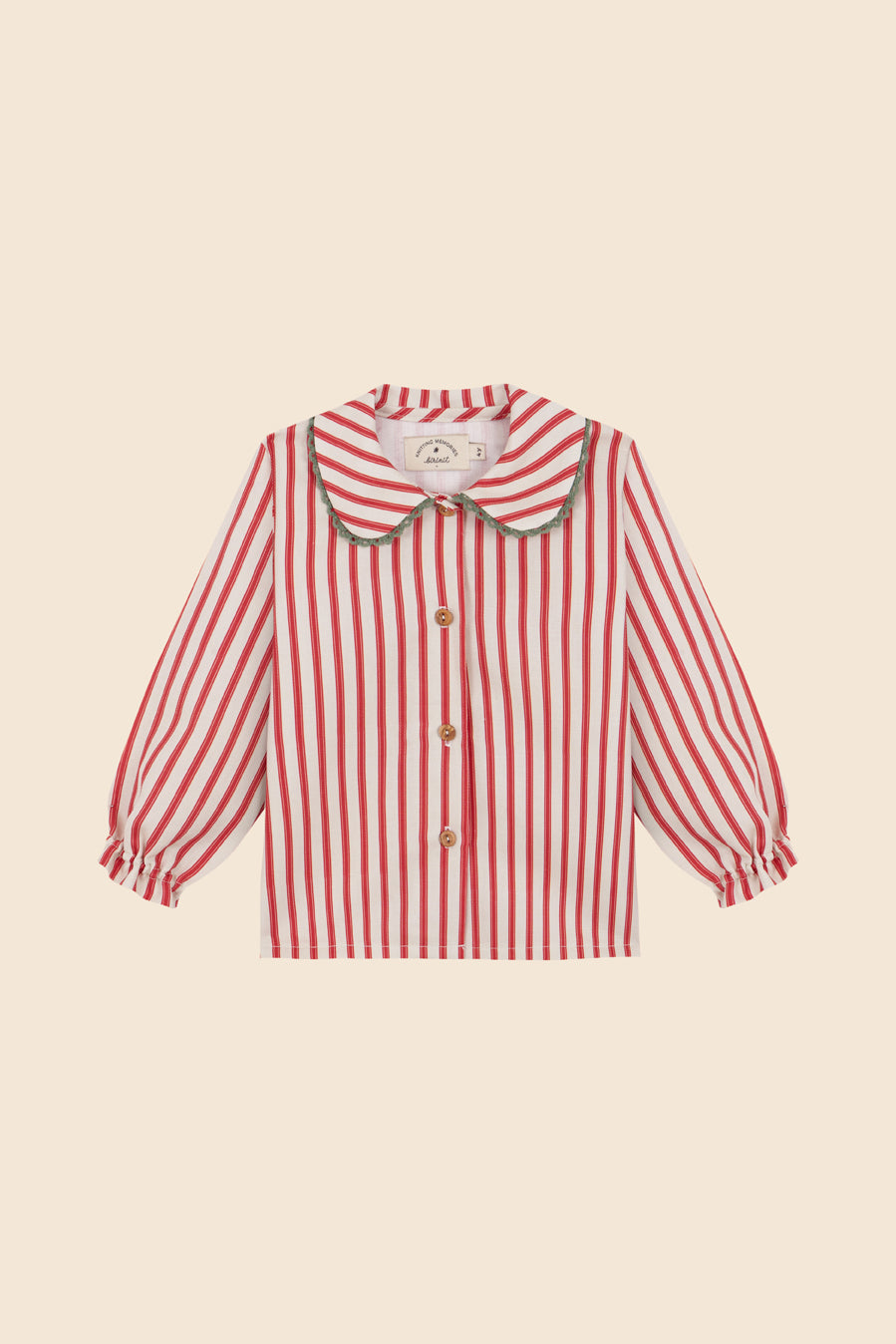 Red stripes blouse